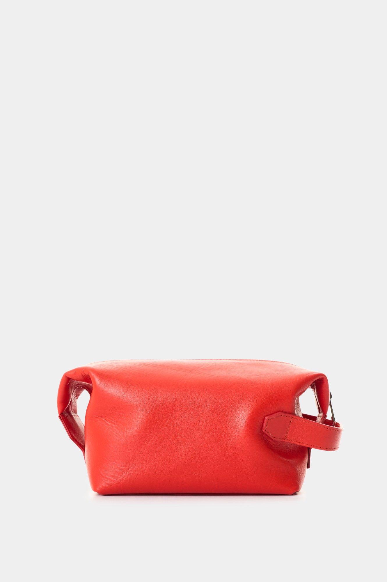 Vélez Cosmetiquera Cuero Mujer Coralia Rojo-2