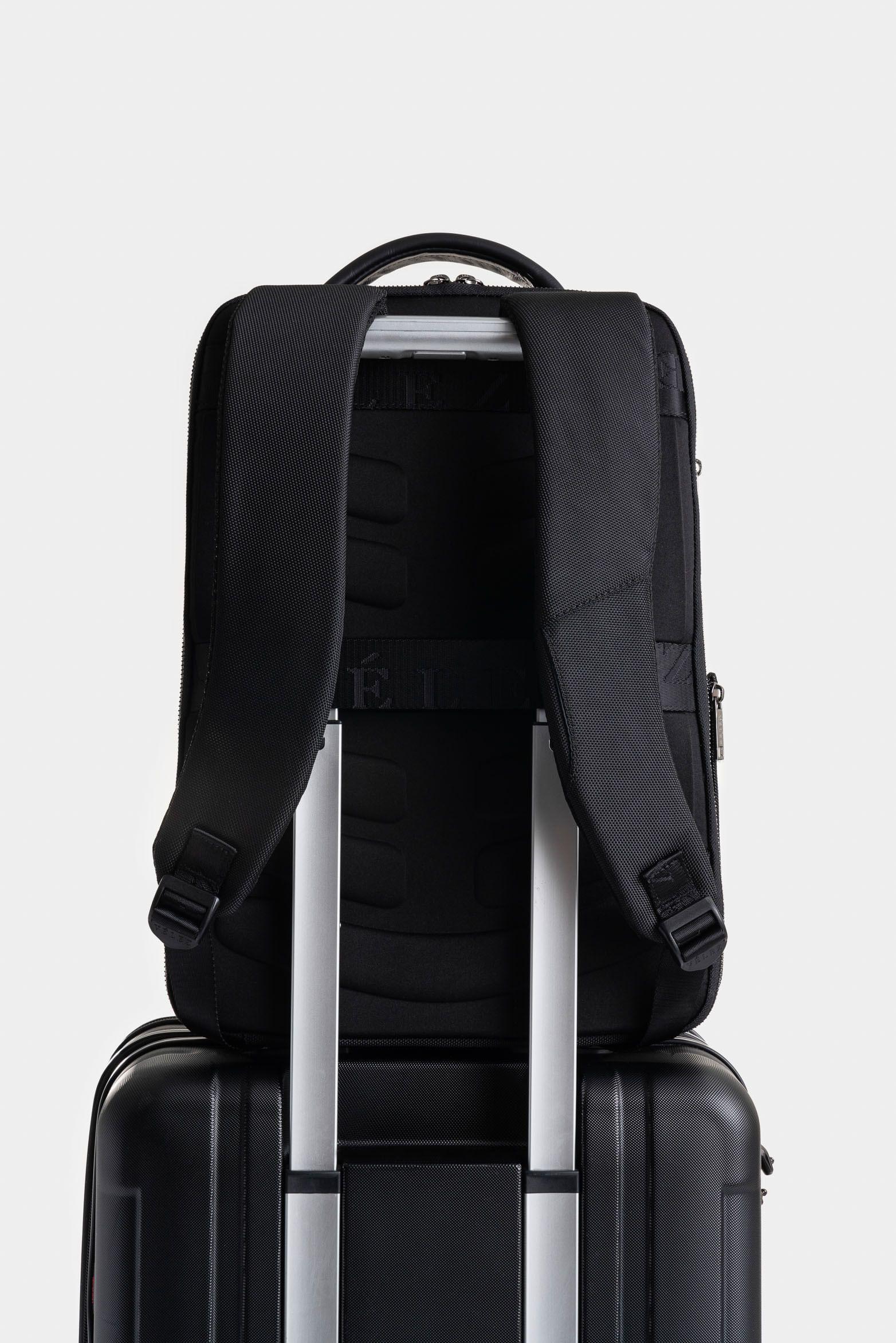 Vélez Mochila Oasis Lona Hombre Detalle Negro-2