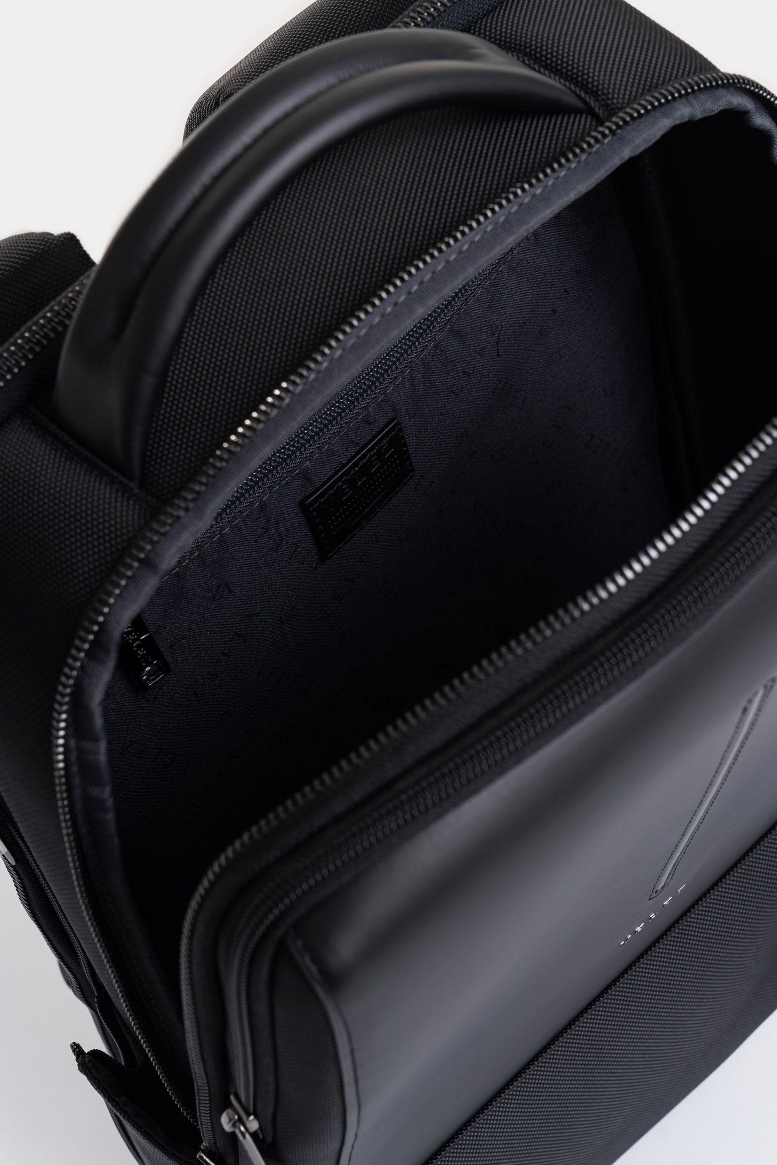 Vélez Mochila Oasis Lona Hombre Detalle Negro-4