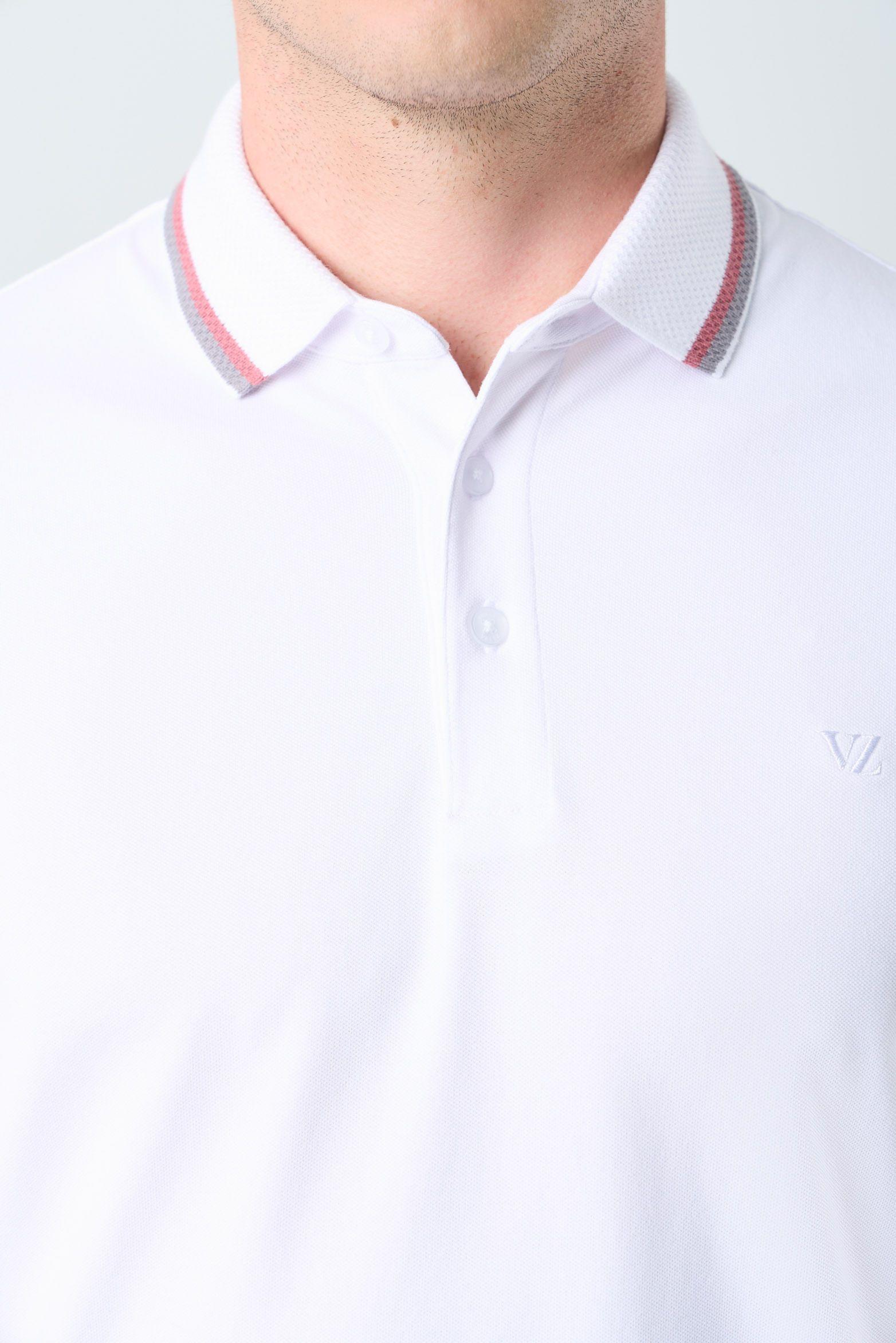 Vélez Polera Bilbao Manga Corta Hombre Semi Fitted Blanco-5