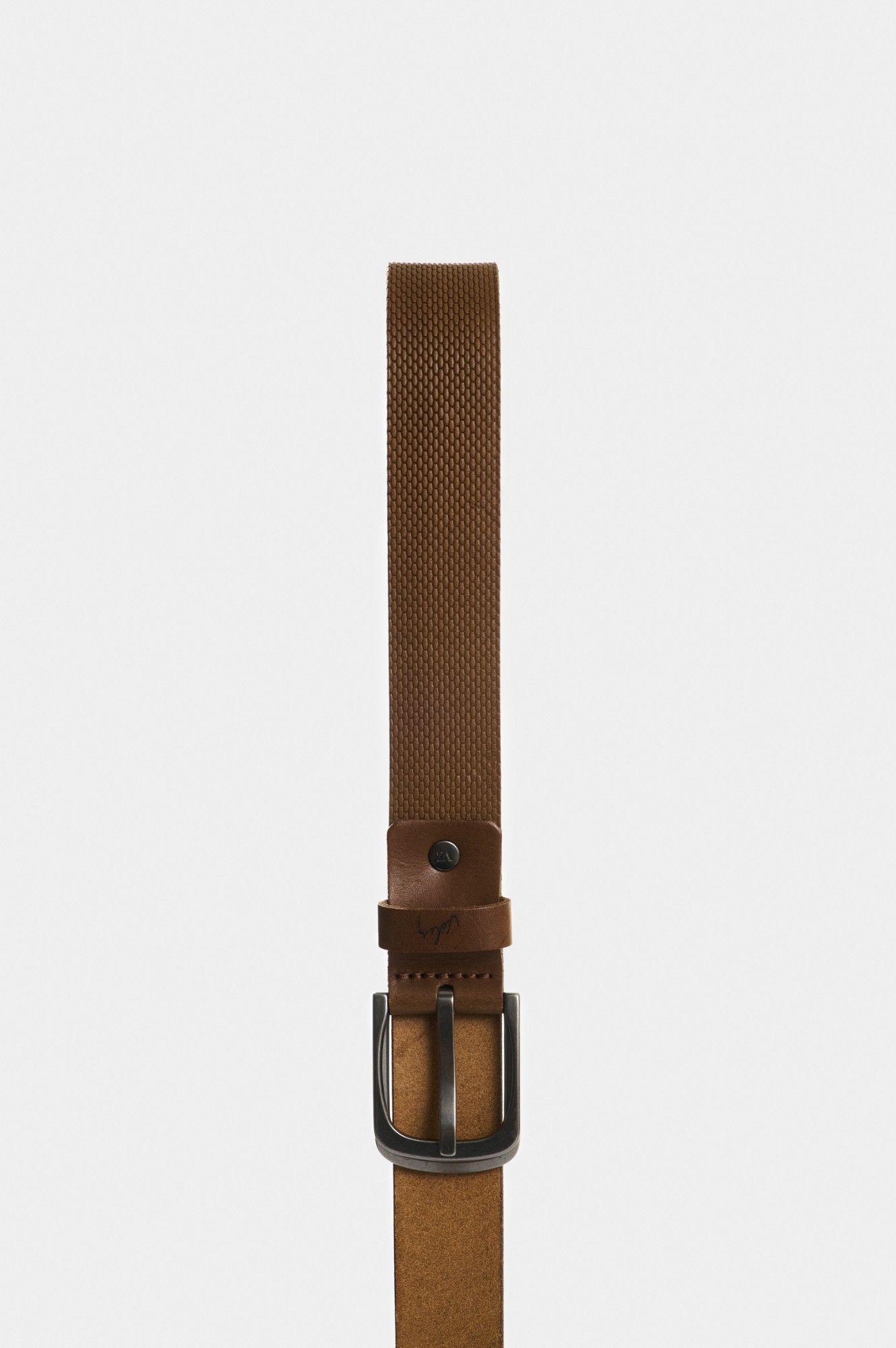 Vélez Cinturón Unifaz De Cuero Para Hombre Kay Miel-1