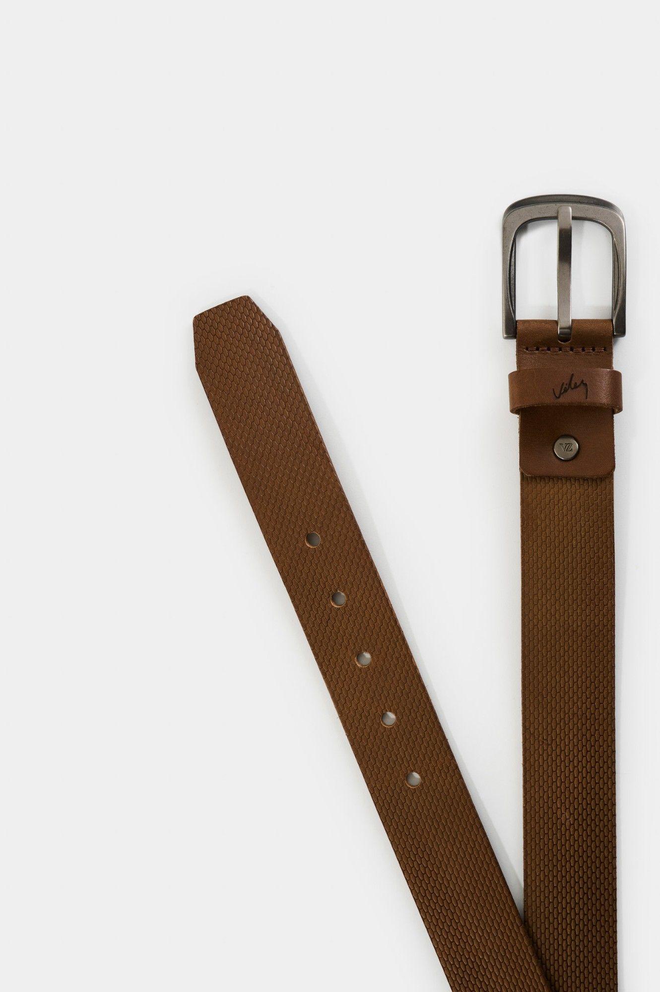 Vélez Cinturón Unifaz De Cuero Para Hombre Kay Miel-2