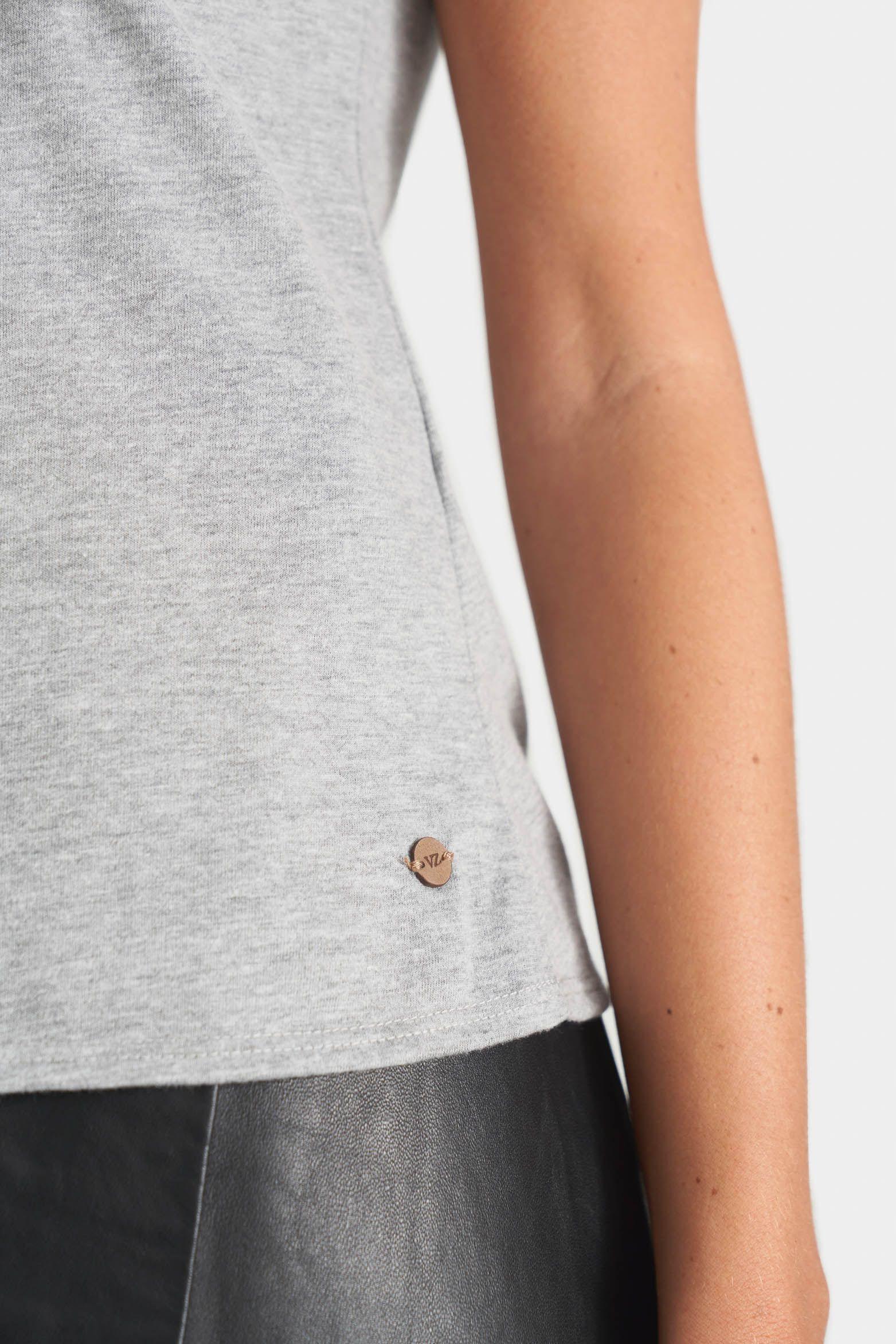 Vélez Polera Básica  Mujer Millaré Metálico Decorativo Gris-3
