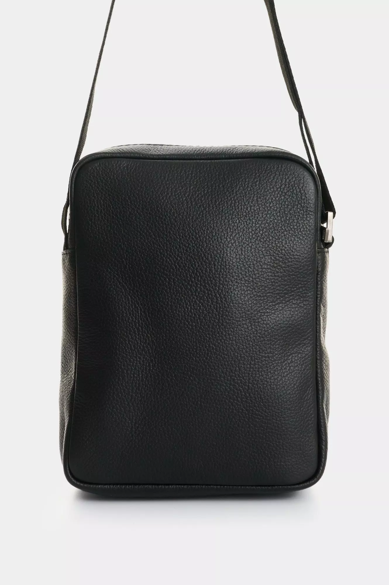 Vélez Cartera Bandolera De Cuero Para Hombre Grecia 2 Negro-2