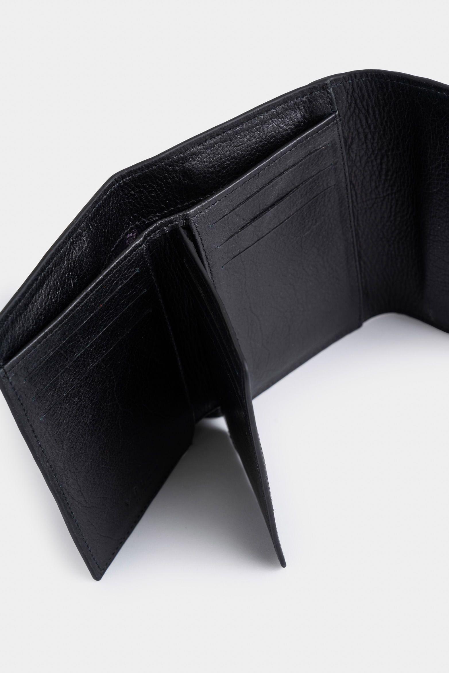 Vélez Billetera Taupe De Cuero Para Mujer Con Monedero Negro-4