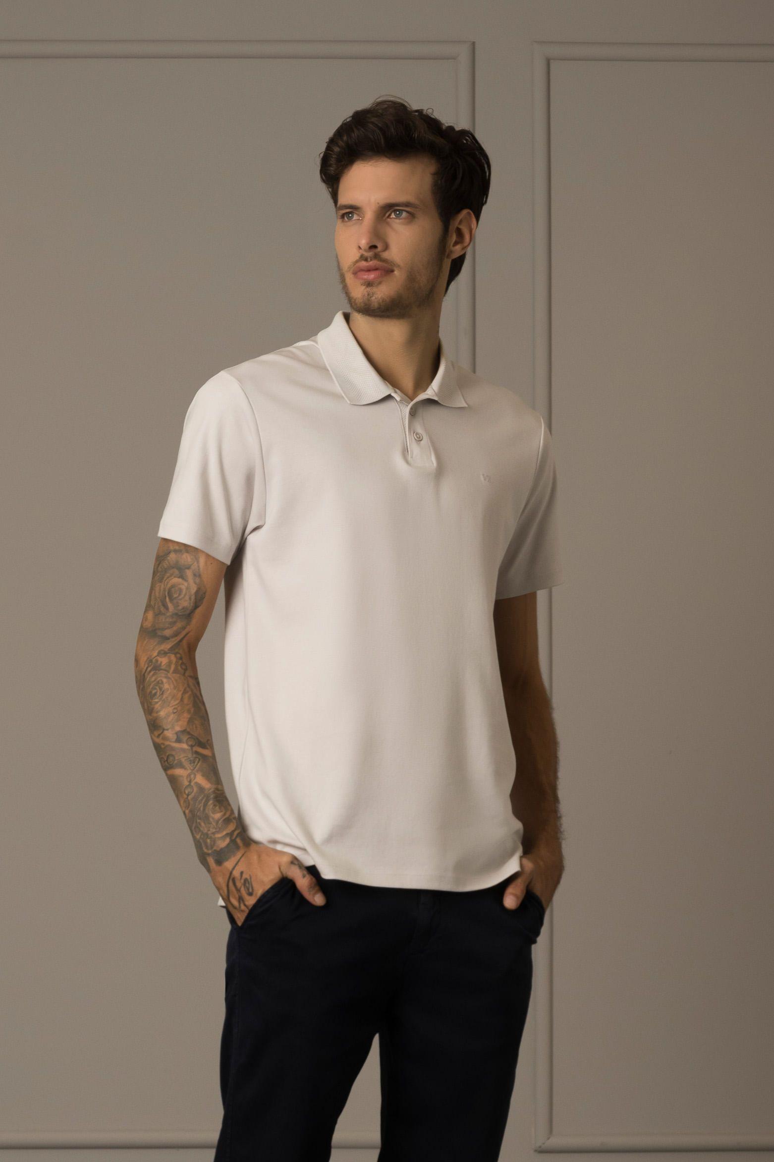 Vélez Polera Con Cuello Agustín Para Hombre Gris-0
