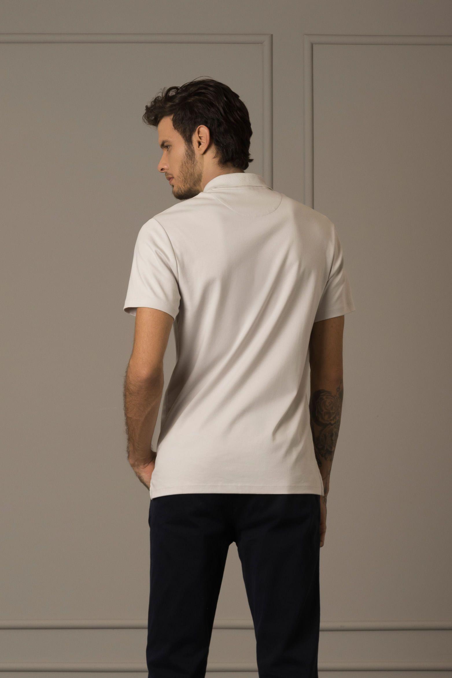 Vélez Polera Con Cuello Agustín Para Hombre Gris-3