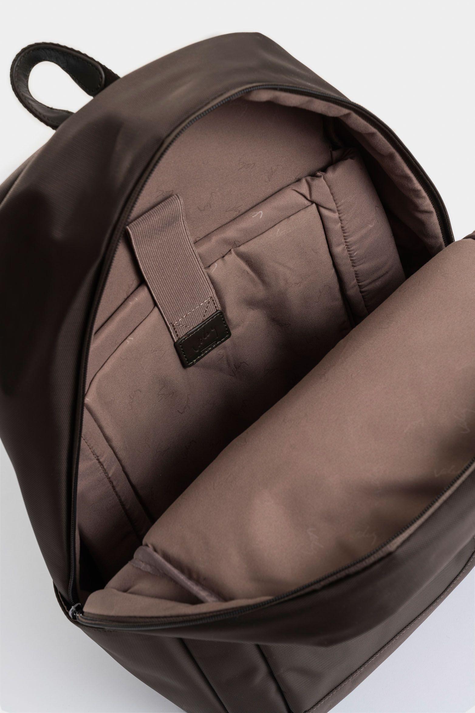 Vélez Morral Sierra En Lona Para Hombre Manija Cuero Café-4