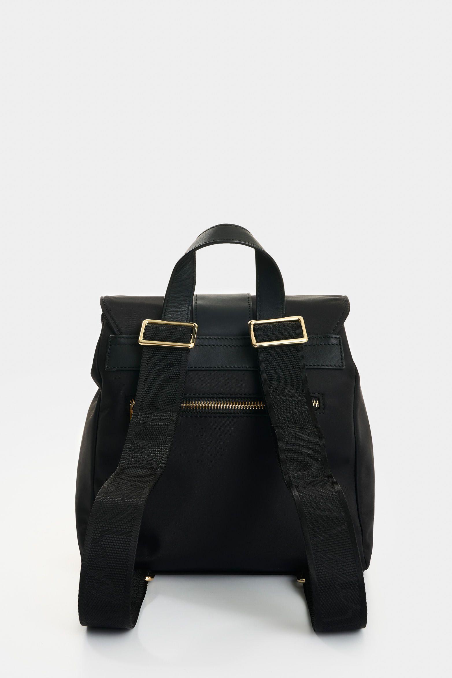 Vélez Morral En Lona Y Cuero Para Mujer Rosario 2 Negro-2