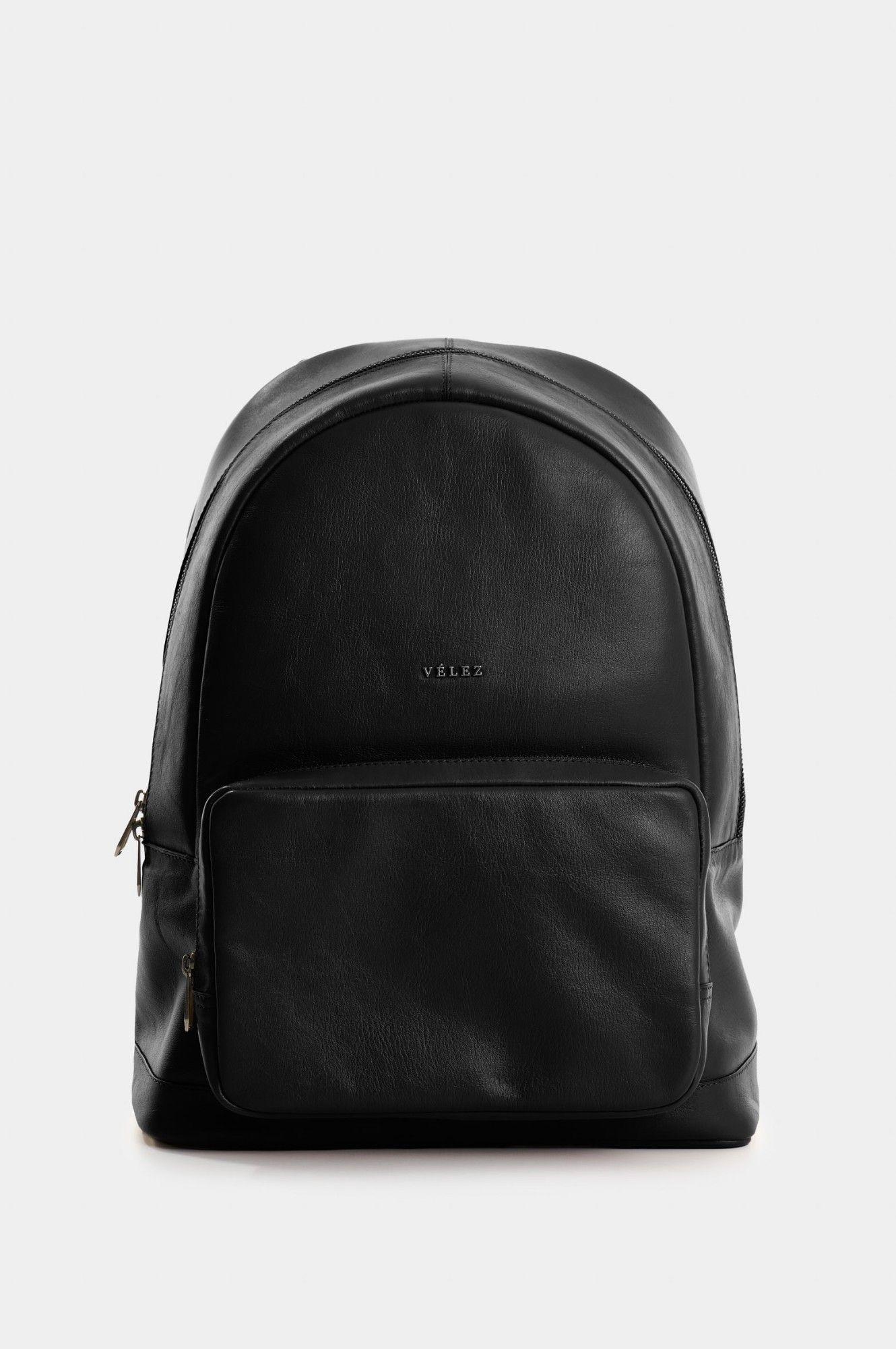 Vélez Mochila Cuero Mujer Alava Negro-0