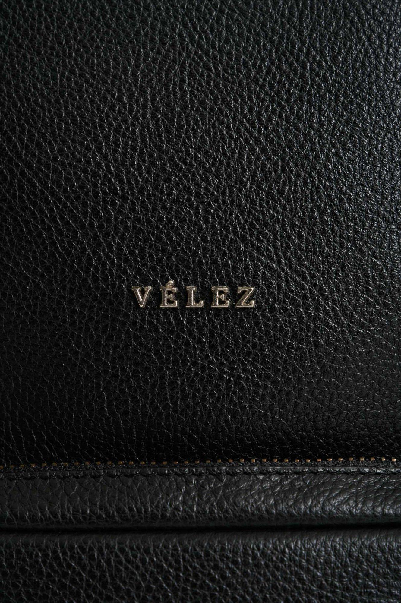 Vélez Mochila Cuero Mujer Alava Negro-3