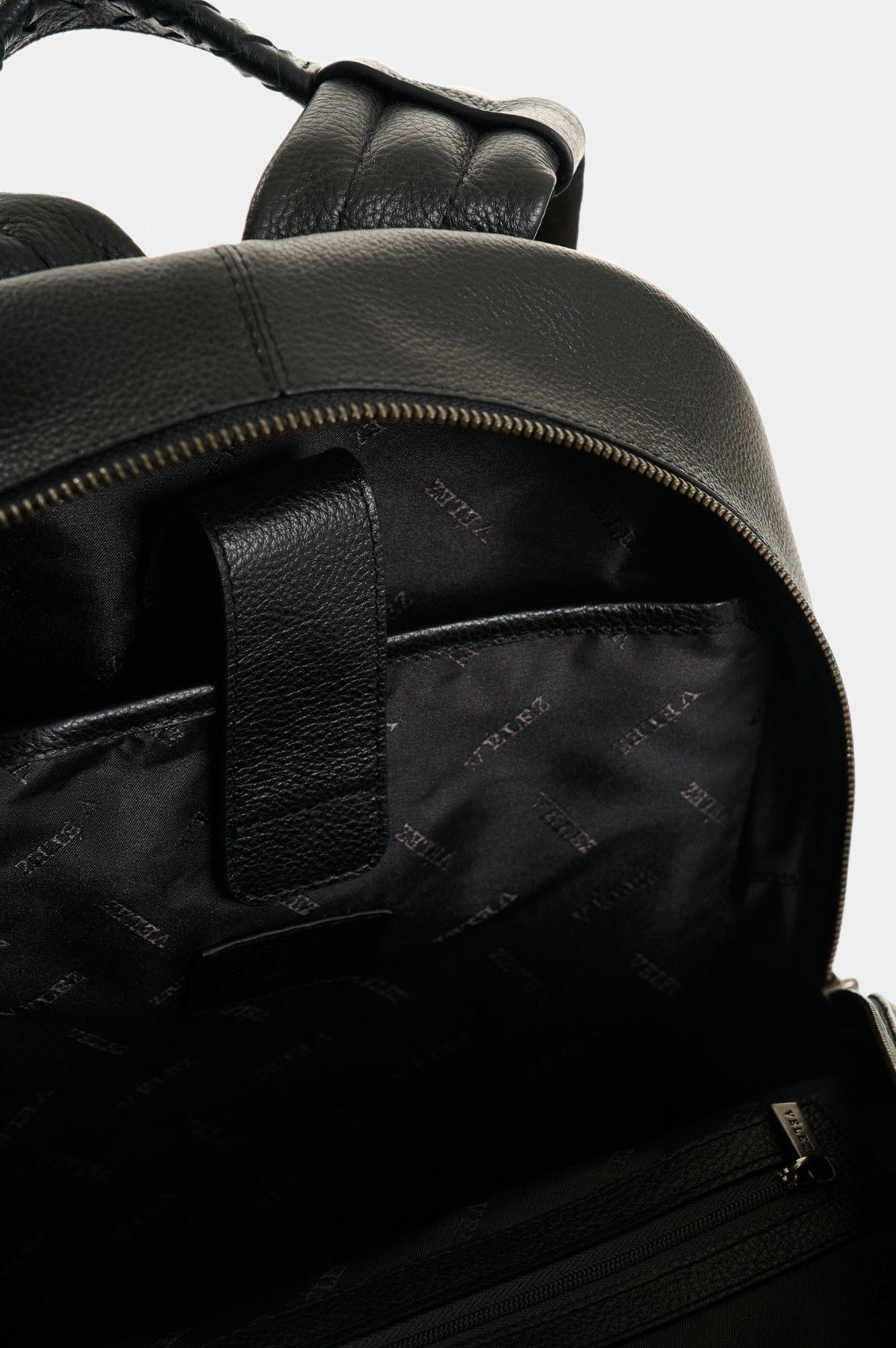 Vélez Mochila Cuero Mujer Alava Negro-4