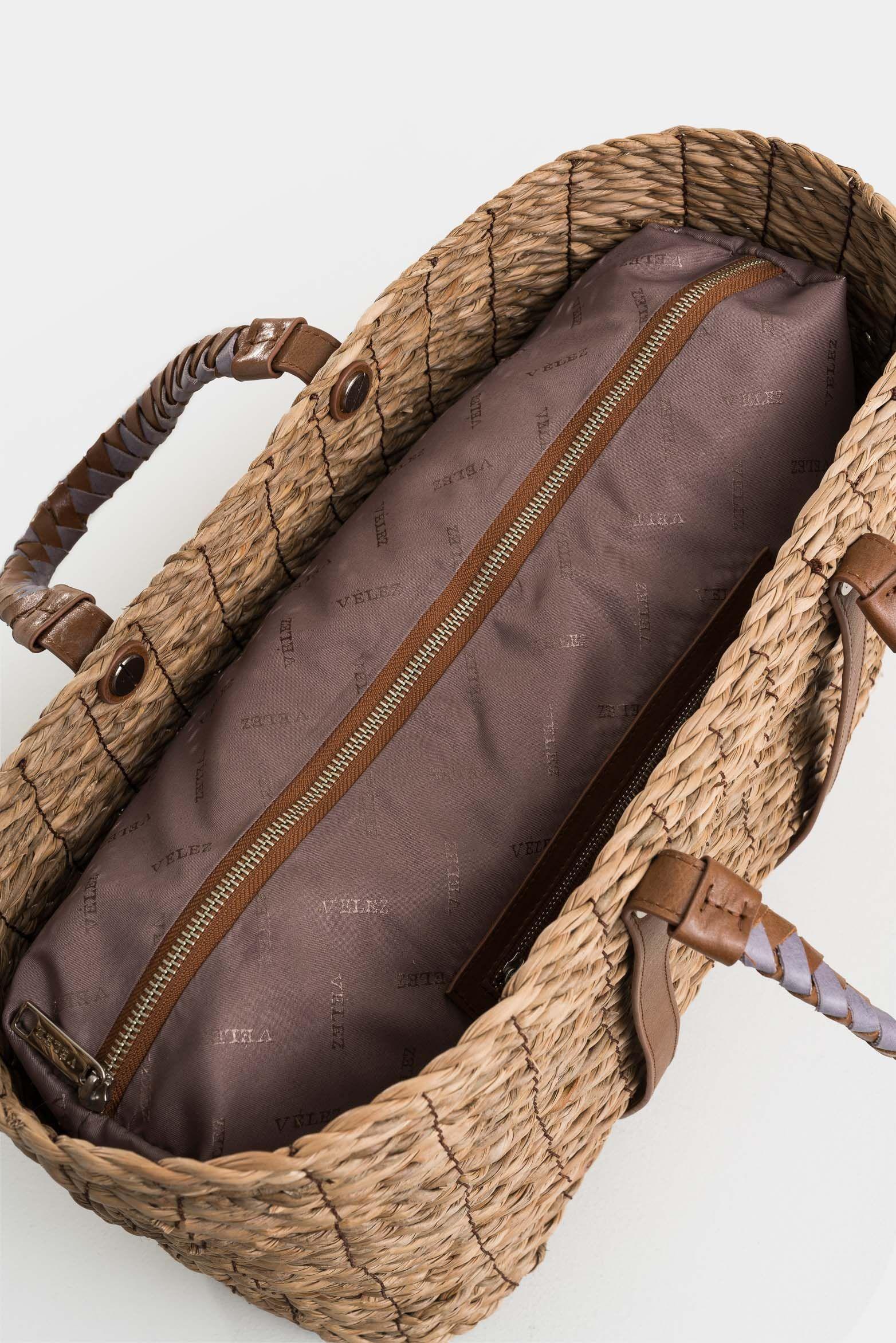 Vélez Cartera Shopping Canasta Alternativo Mujer Miel-4