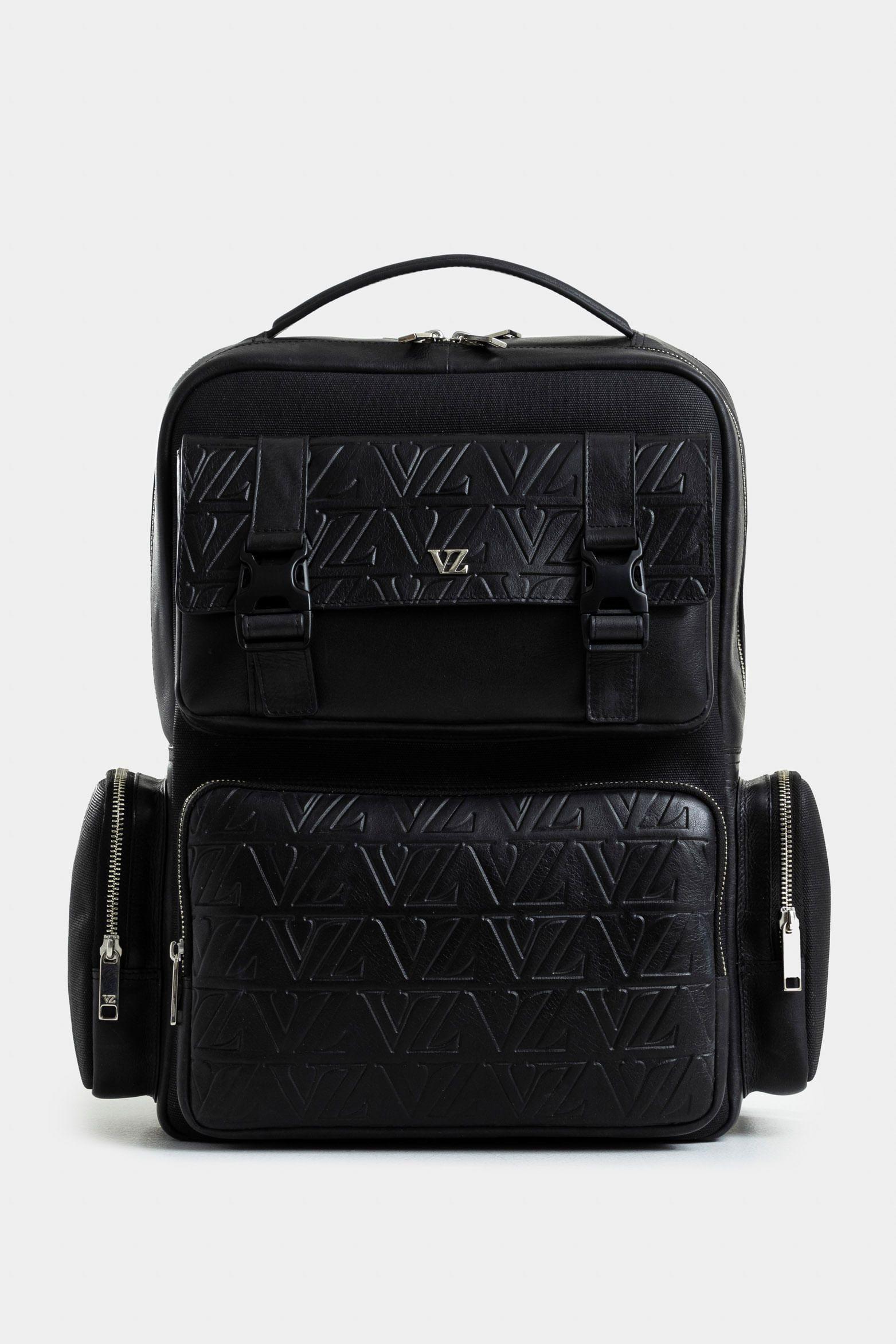 Vélez Mochila Print De Cuero Y Lona  Hombre Monogram Negro-0