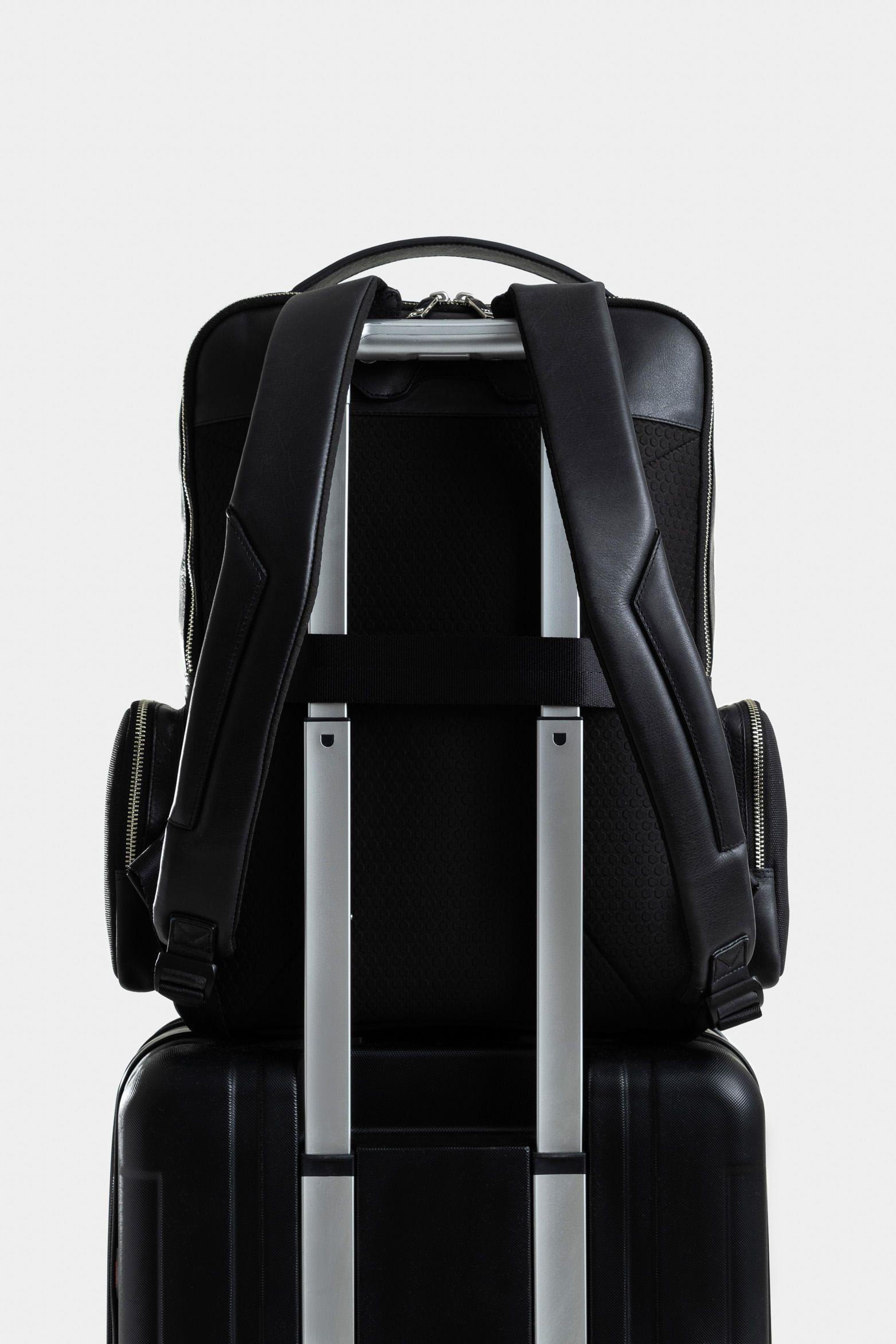 Vélez Mochila Print De Cuero Y Lona  Hombre Monogram Negro-2