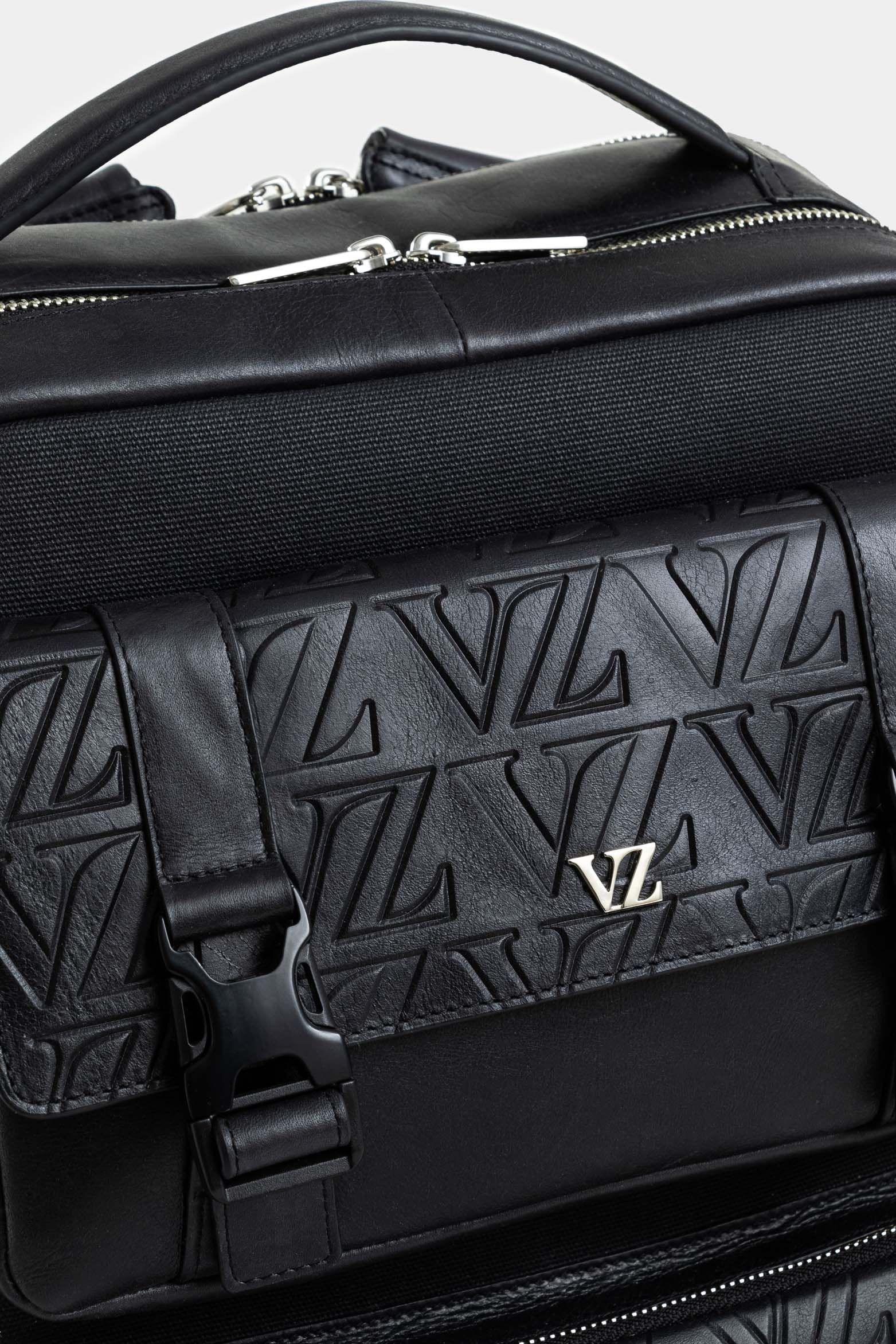 Vélez Mochila Print De Cuero Y Lona  Hombre Monogram Negro-3