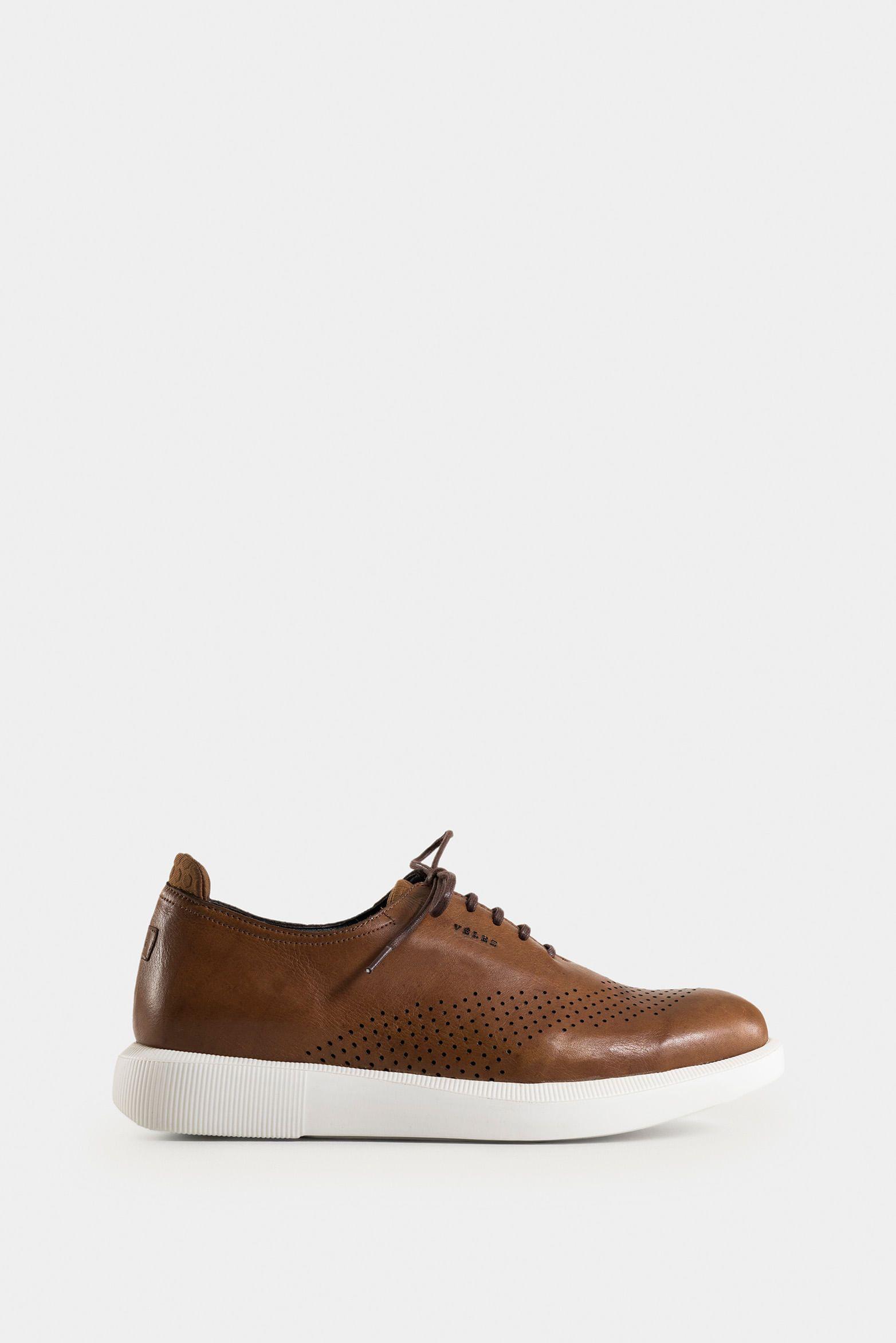Vélez Zapatos Cordón Dalí Cuero Hombre Suela Ultra Miel-0