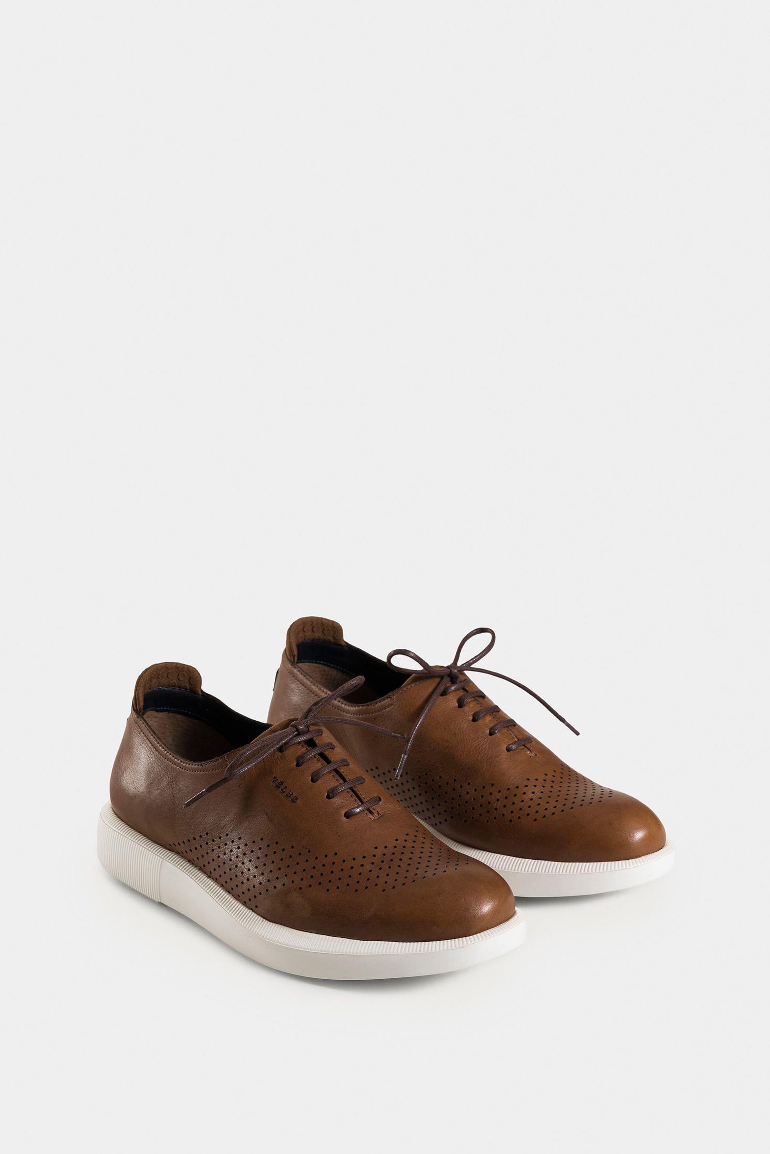 Vélez Zapatos Cordón Dalí Cuero Hombre Suela Ultra Miel-1