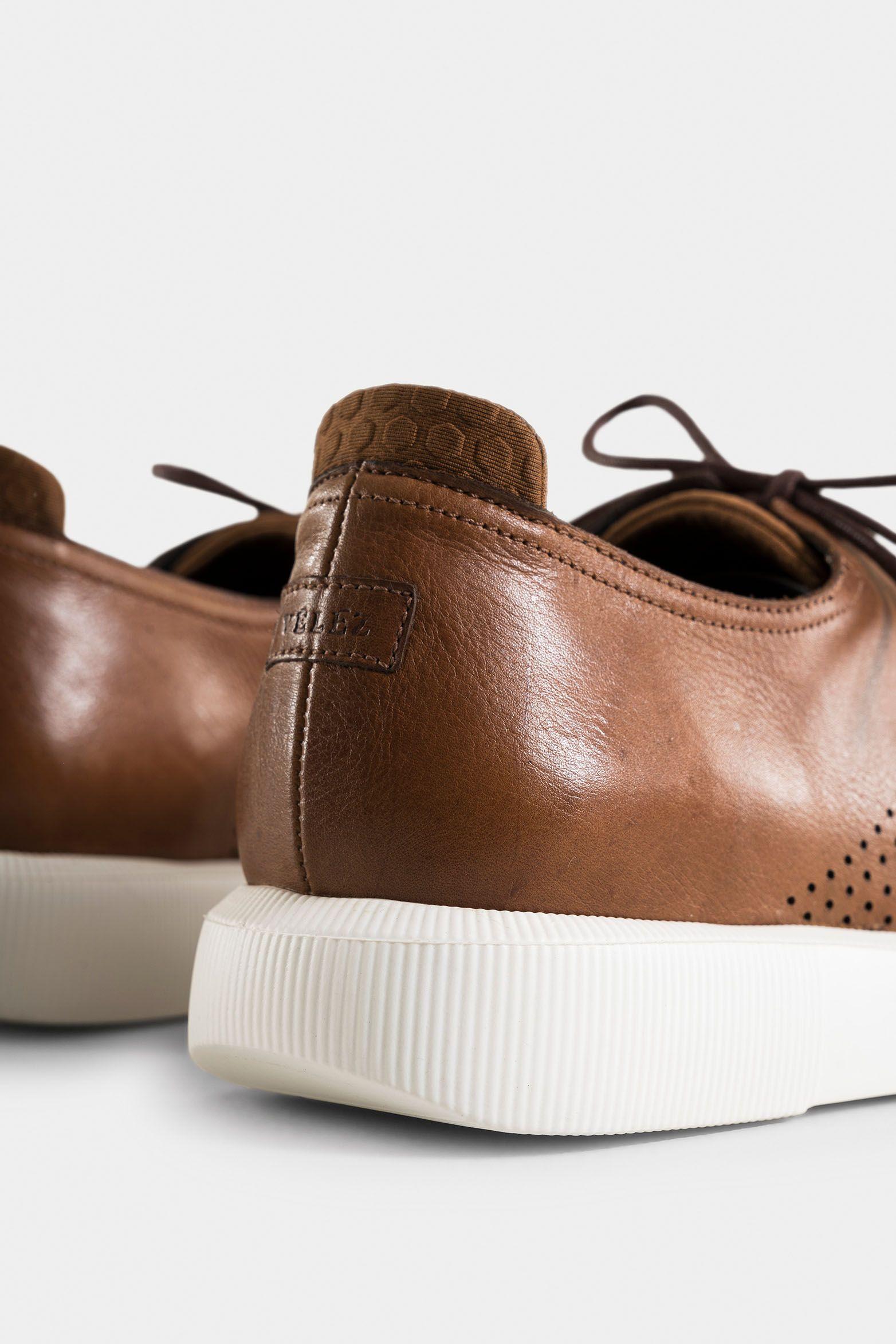 Vélez Zapatos Cordón Dalí Cuero Hombre Suela Ultra Miel-4