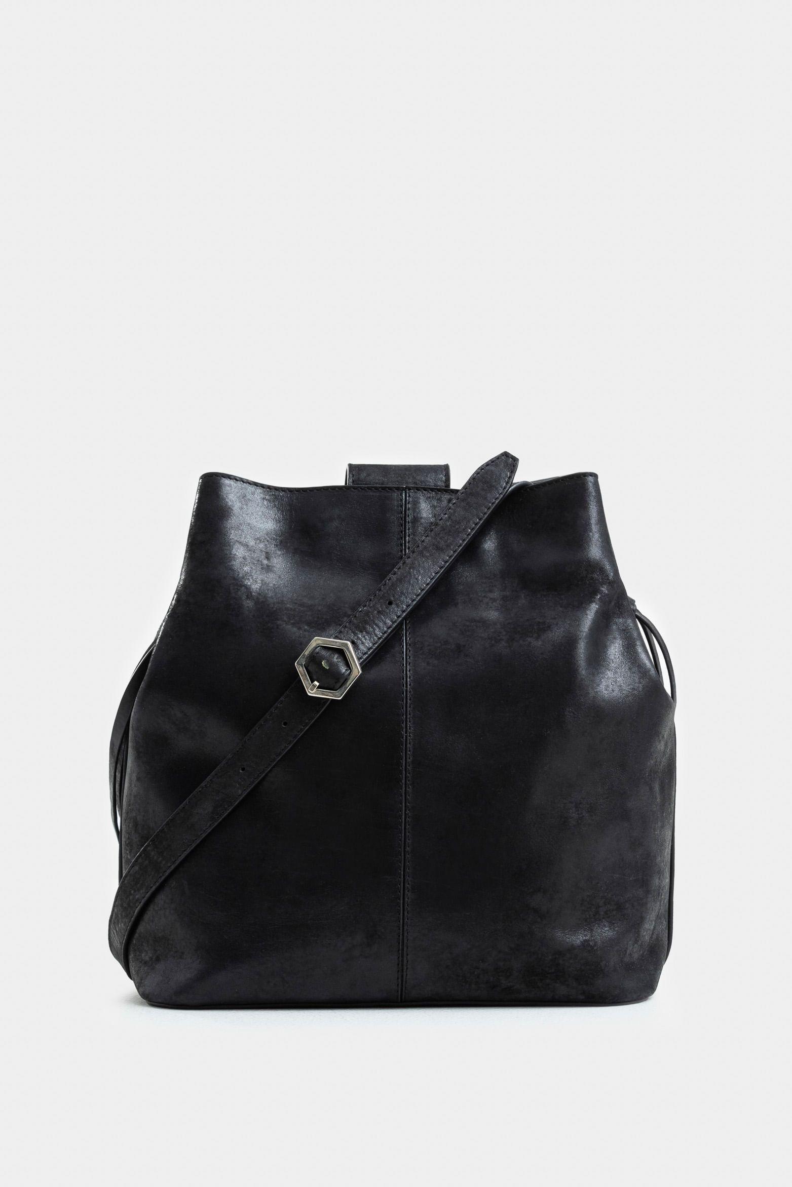 Vélez Shopping Santa Clara Cuero Mujer Textura Folia Negro-2