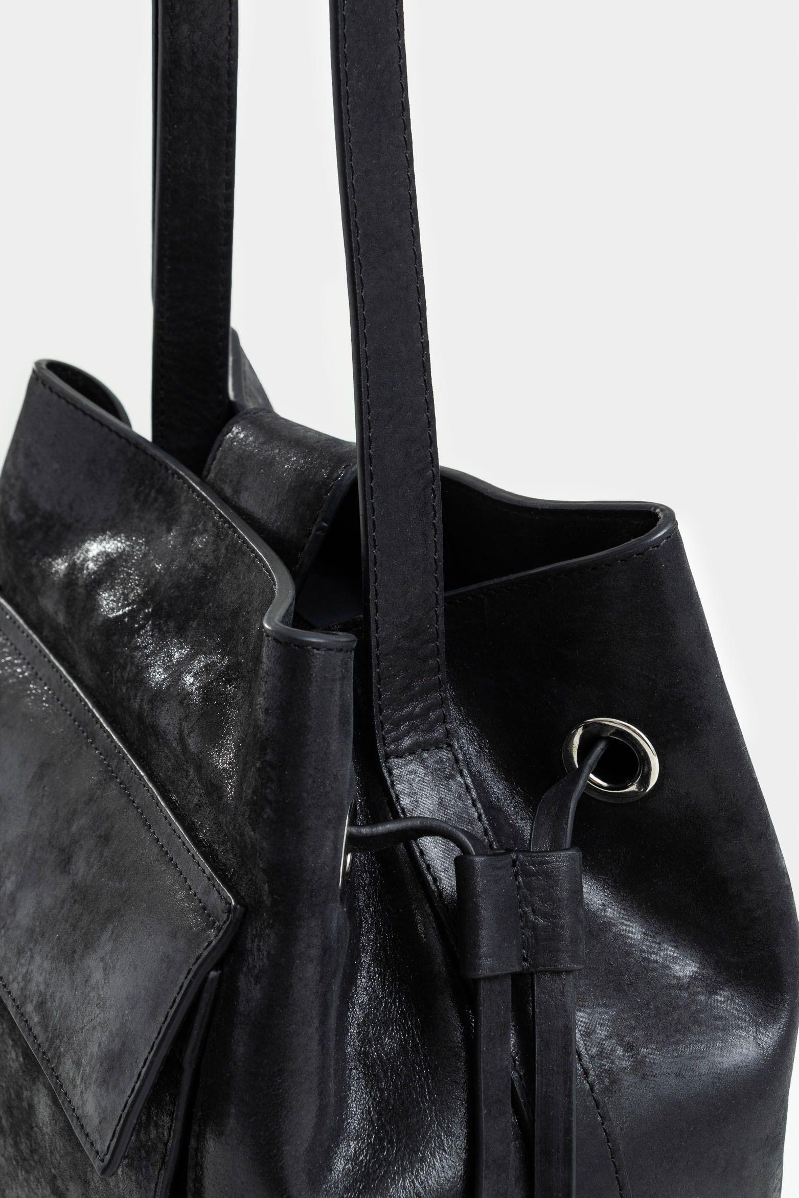 Vélez Shopping Santa Clara Cuero Mujer Textura Folia Negro-3