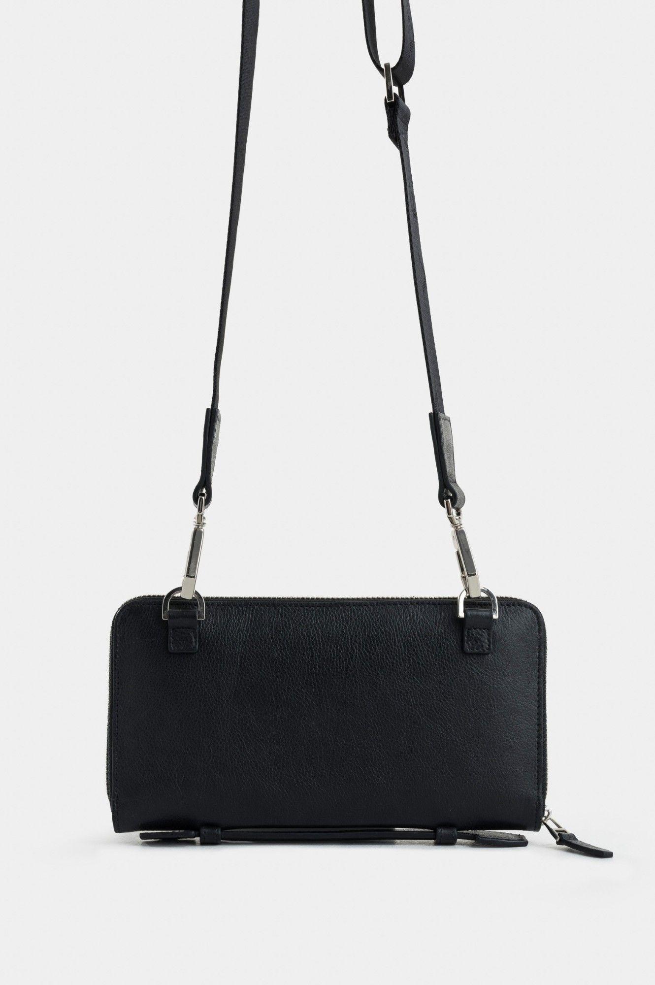 Vélez Cartera Bandolera Elba Cuero Hombre Tejido Frontal-8