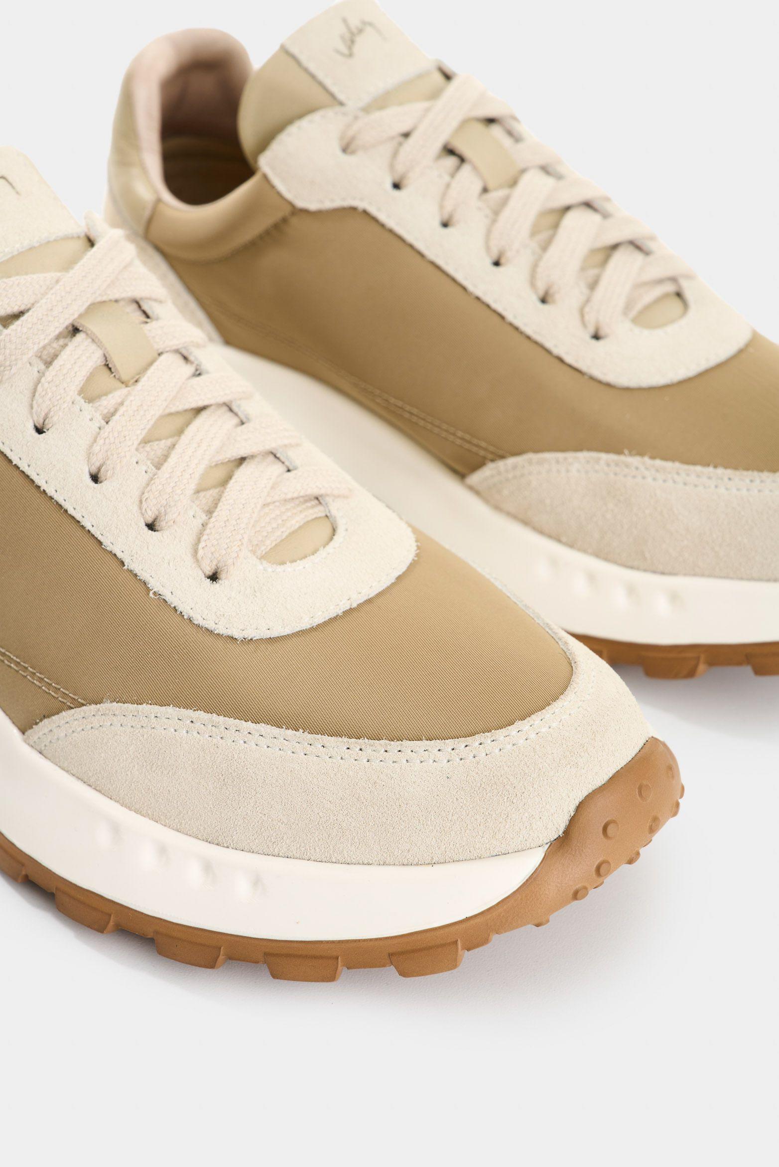 Vélez Zapatillas Lona Y Detalles Cuero Mujer Thorian Arena-4