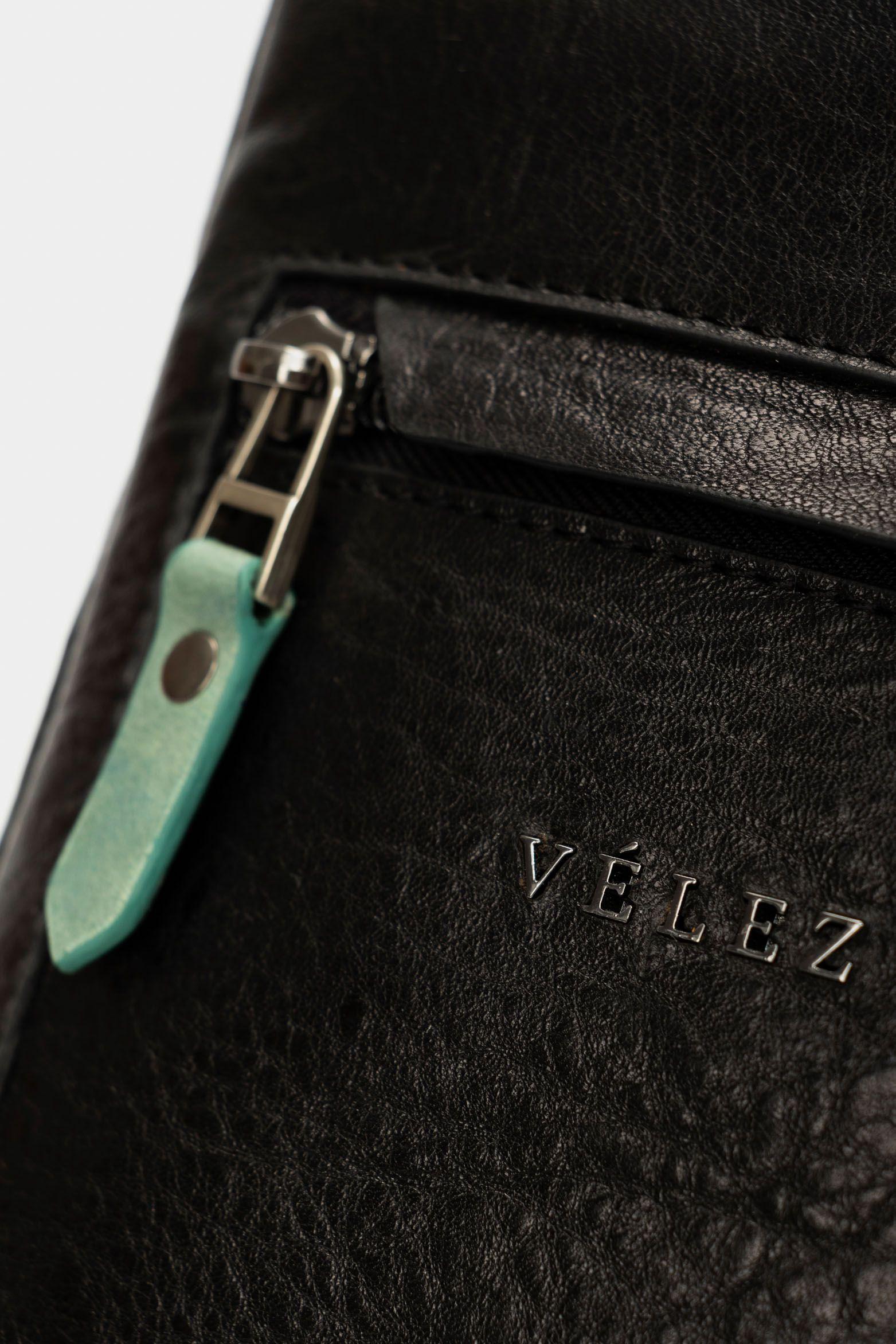 Vélez Manos Libres Mikeno Cuero Para Hombre Cargadera Negro-3