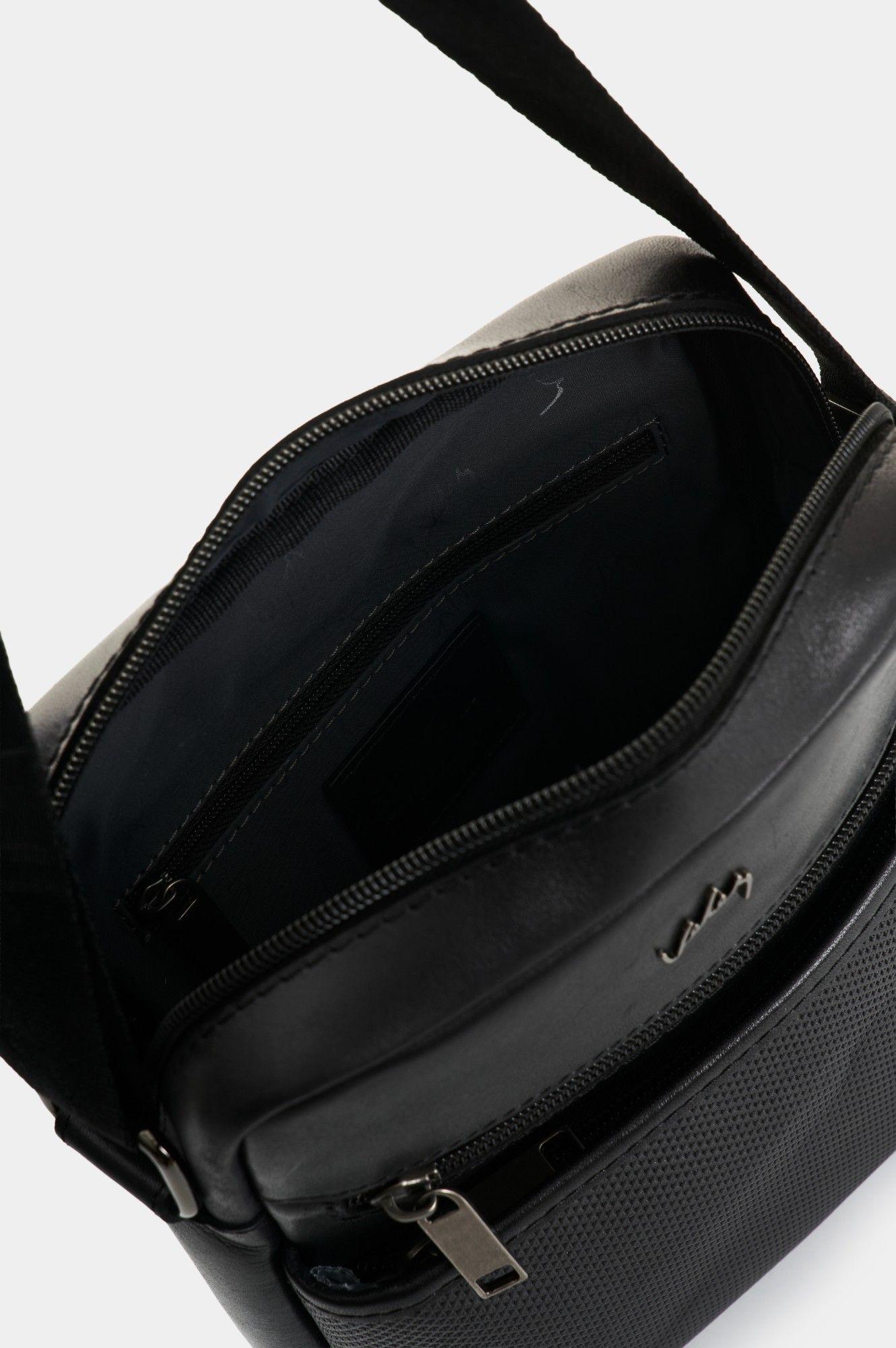 Vélez Cartera Bandolera De Cuero Para Hombre Jalisco 2 Negro-4