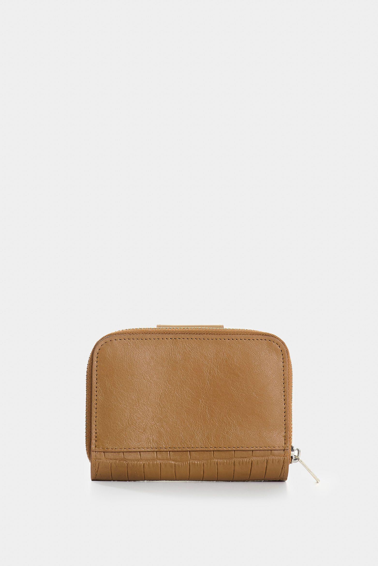 Vélez Billetera Hiedra De Cuero Para Mujer Grabado Miel-2