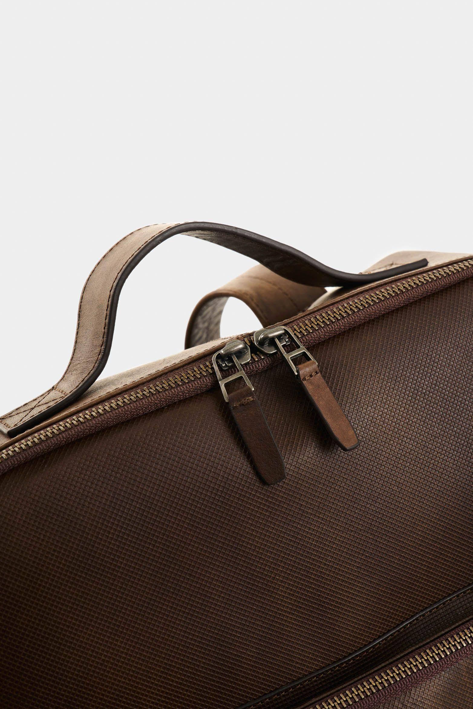 Vélez Morral Calgary De Cuero Para Hombre Silueta Slim Cafe-3