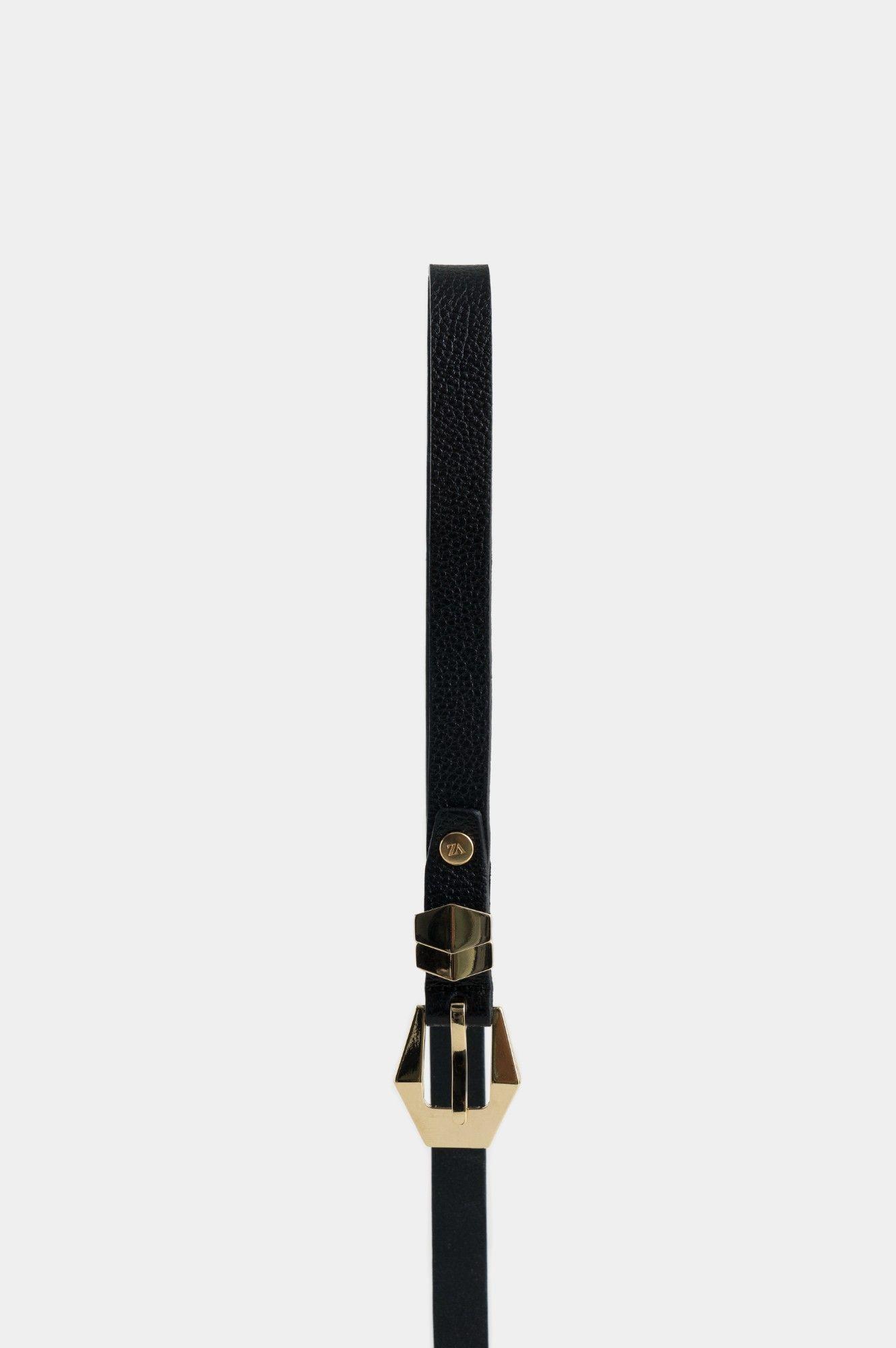 Vélez Cinturón Unifaz Gardenia Cuero Mujer Negro-1