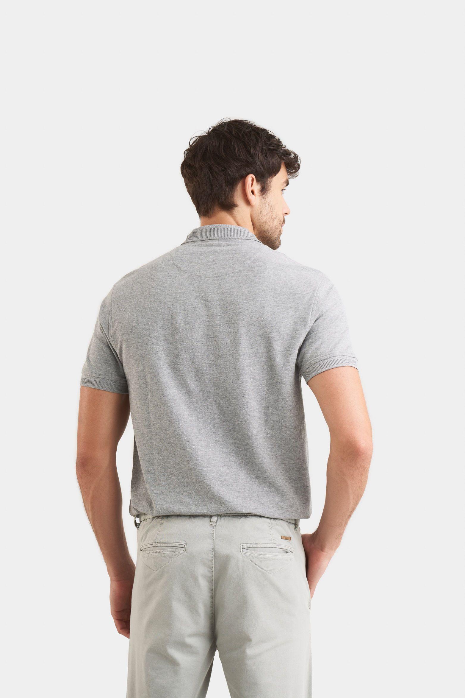 Vélez Polo Casual Algodón Pima Gris-4