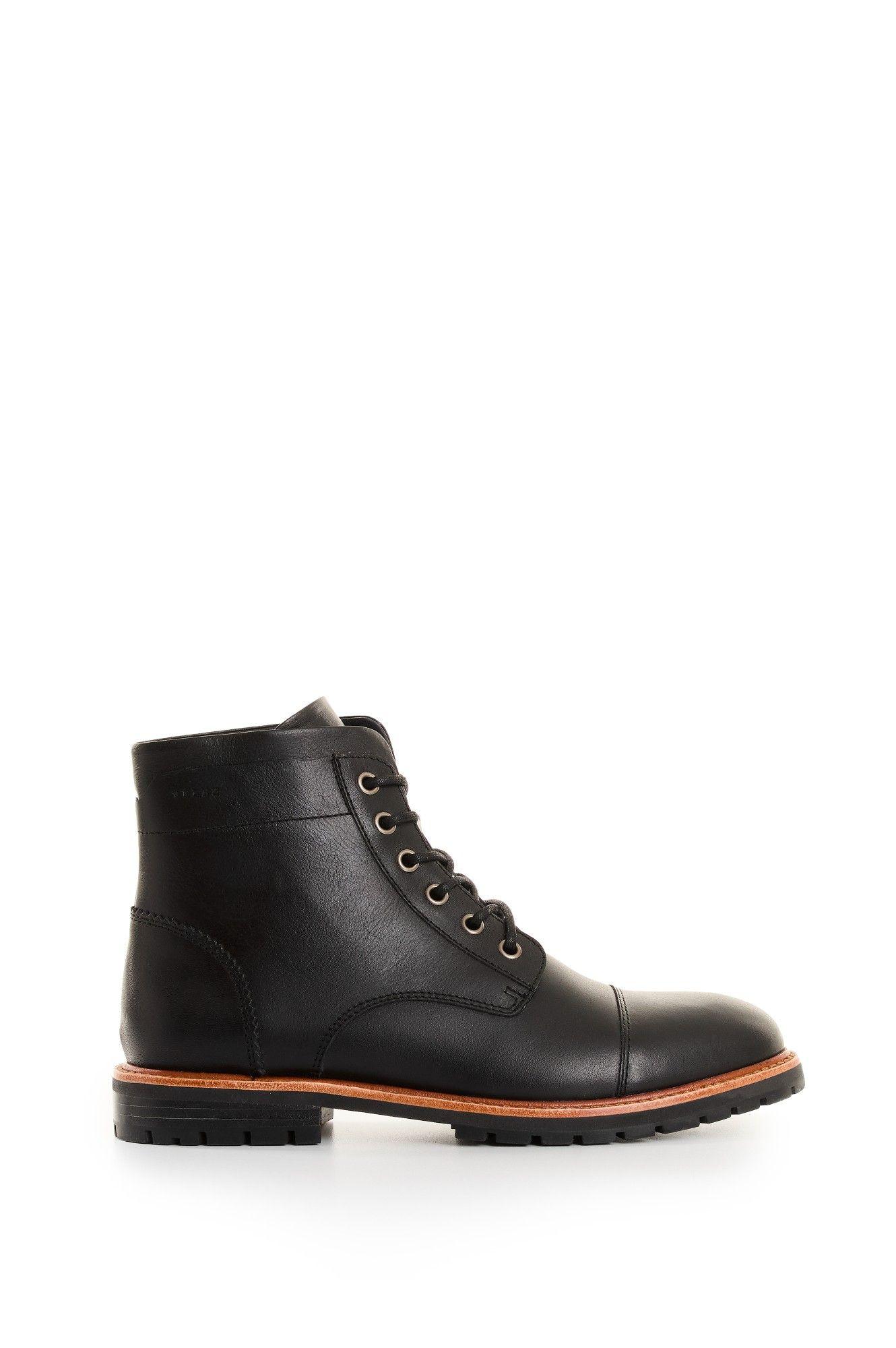 Vélez Botas Cuero Hombre Ray Negro-0
