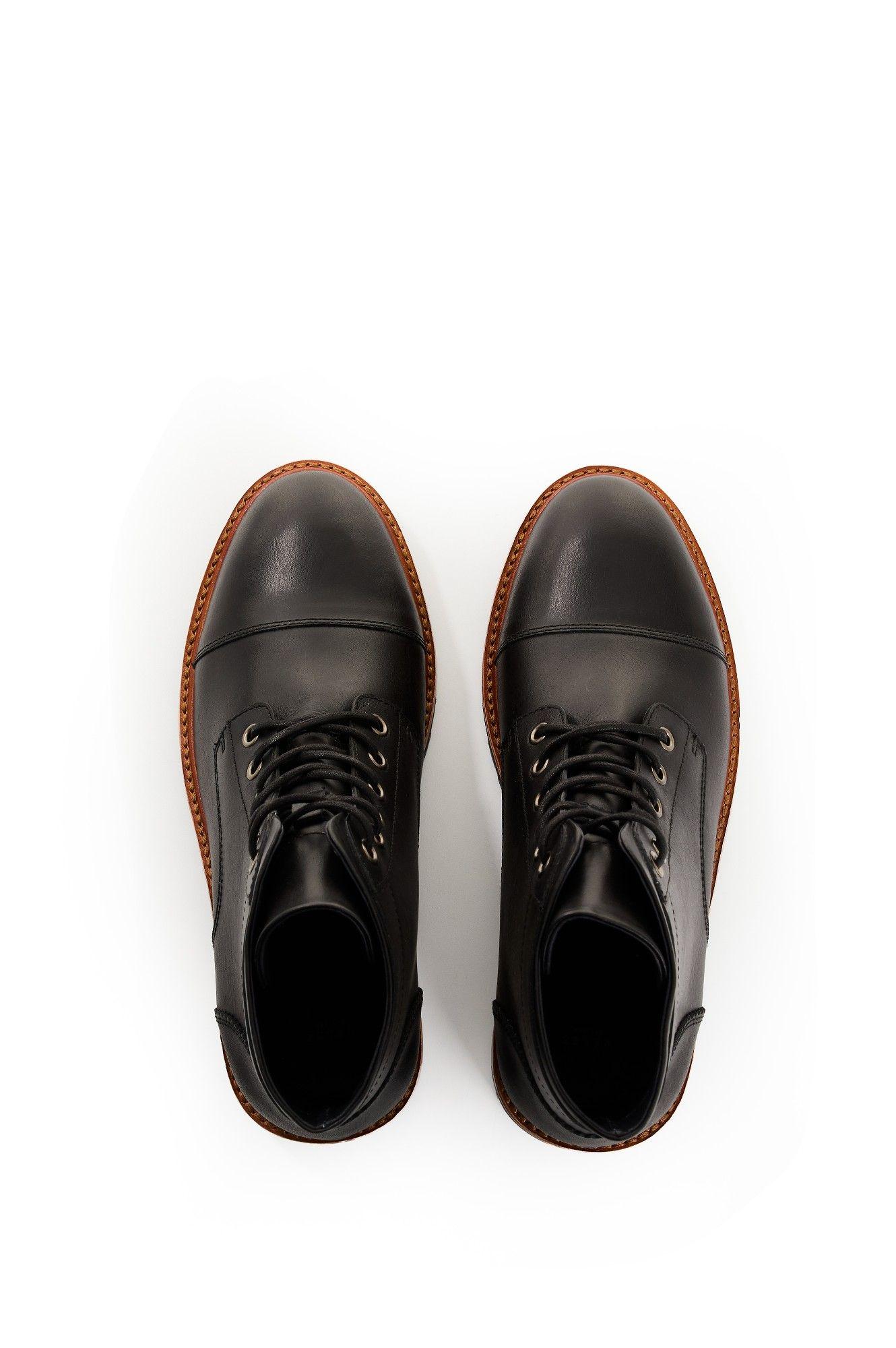 Vélez Botas Cuero Hombre Ray Negro-3