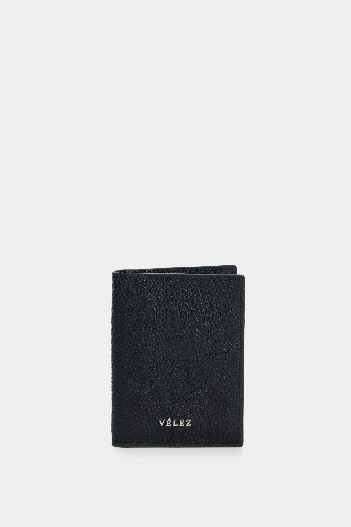 Vélez Porta Documentos Cuero Mujer Gem Negro-0