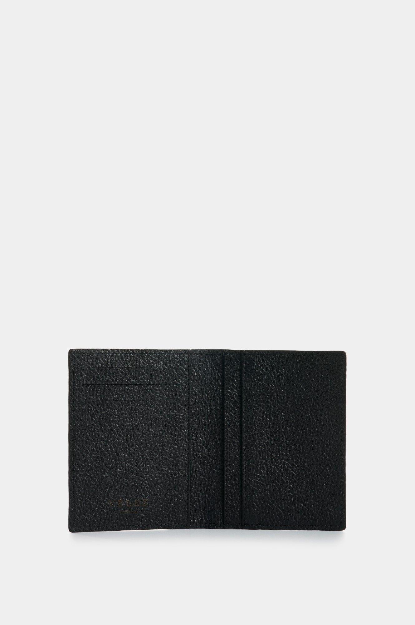 Vélez Porta Documentos Cuero Mujer Gem Negro-4