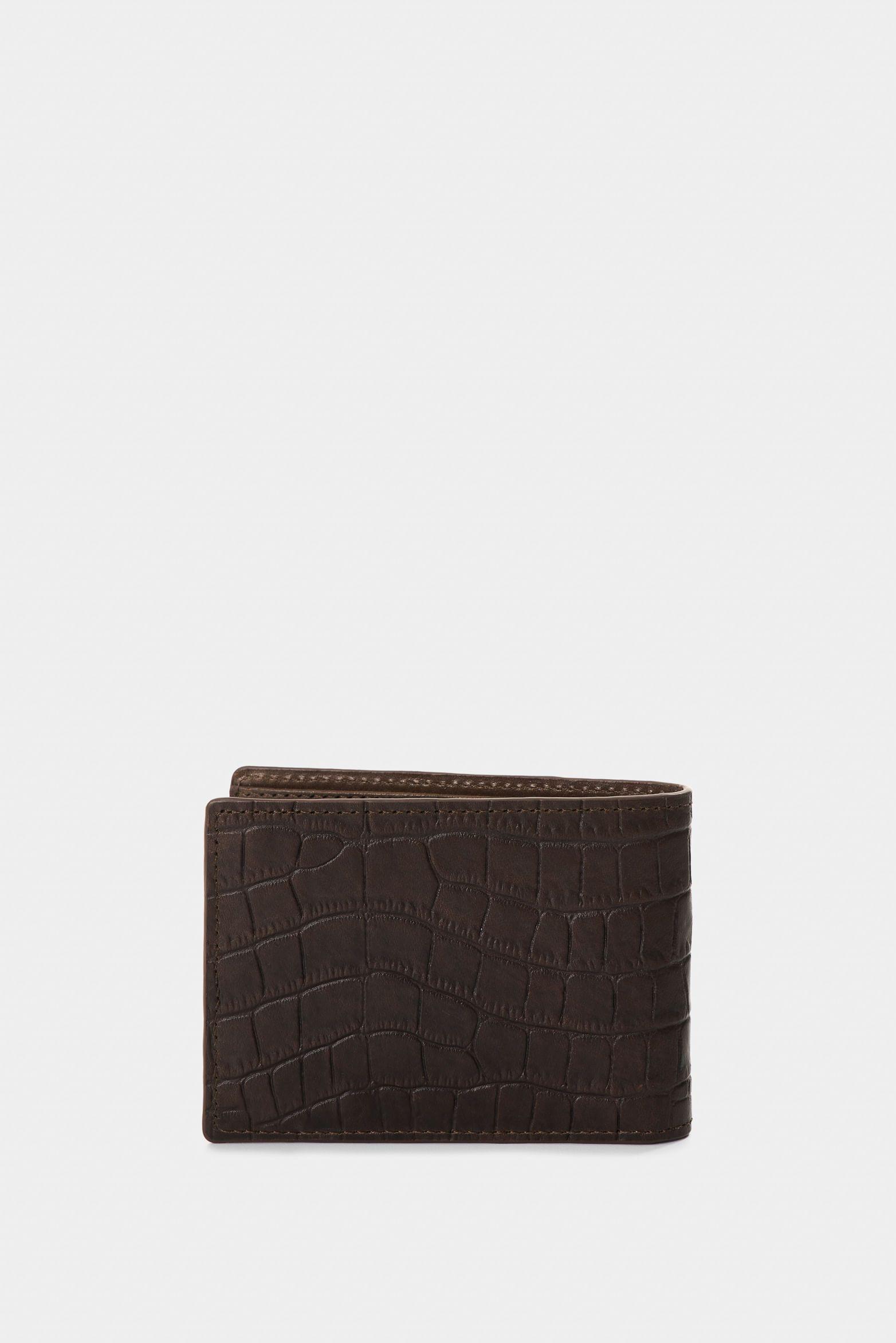 Vélez Billetera De Cuero Grabado Para Hombre Astra Cafe-2