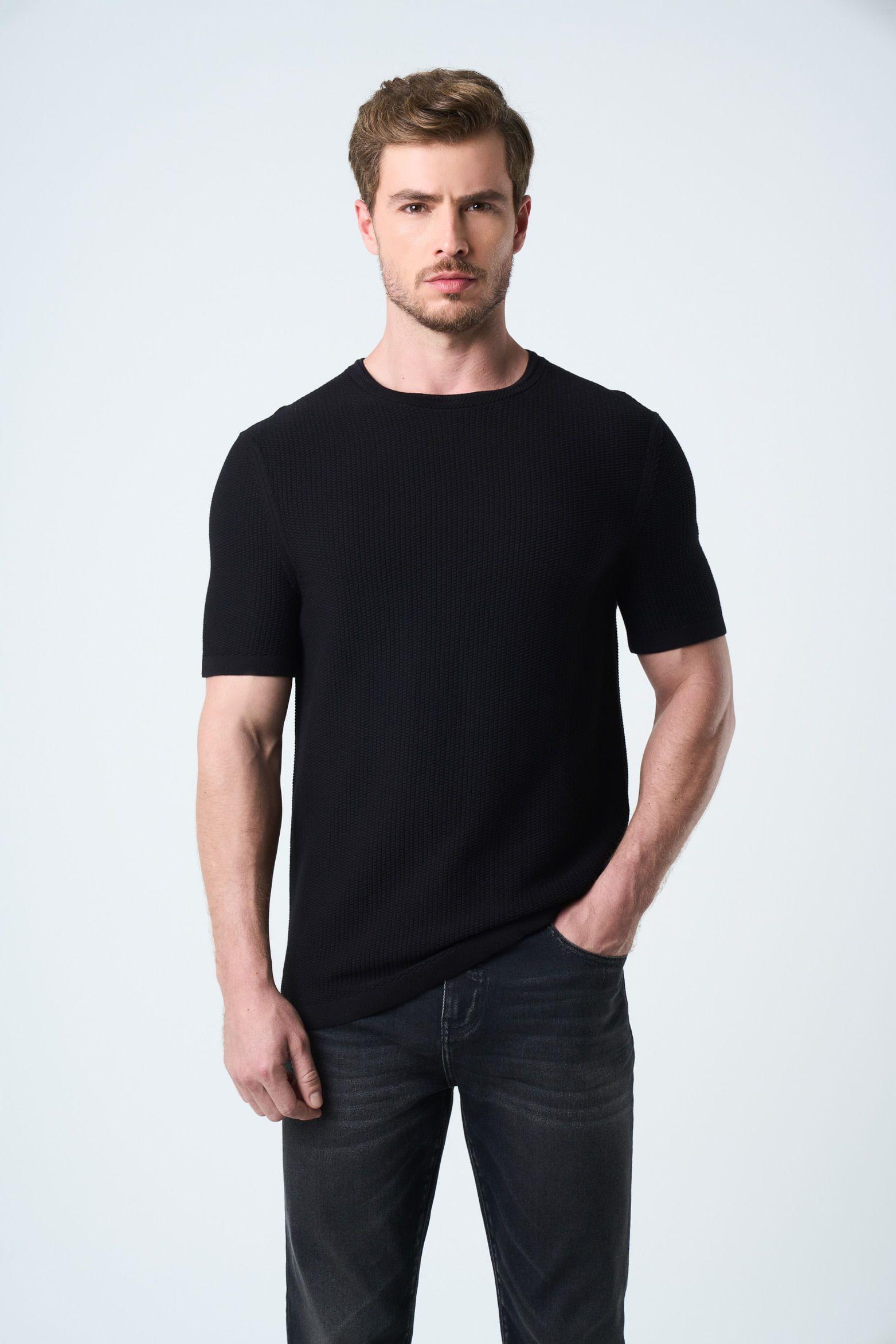 Vélez Jean Blackout Para Hombre Confort Negro-3