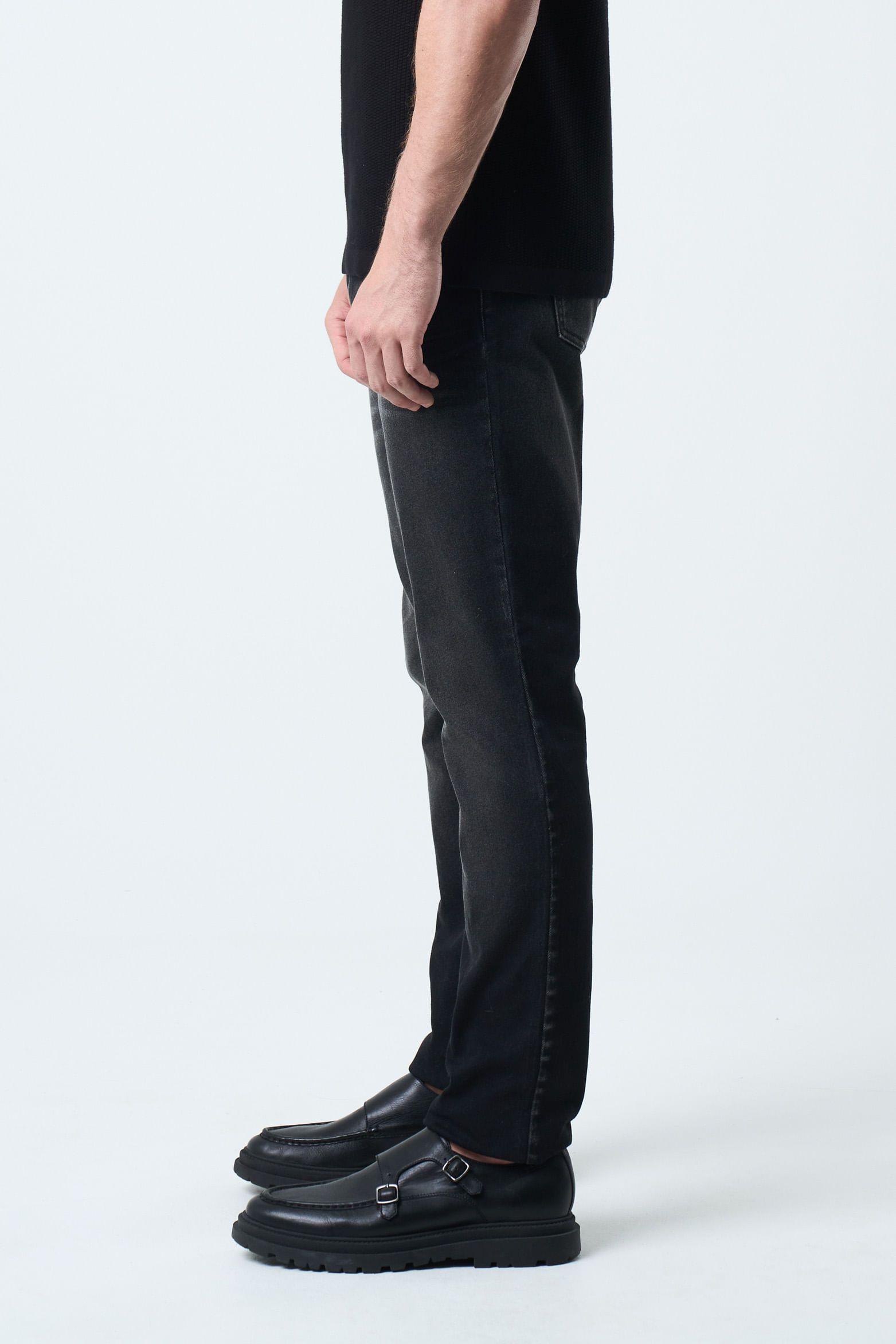 Vélez Jean Blackout Para Hombre Confort Negro-4