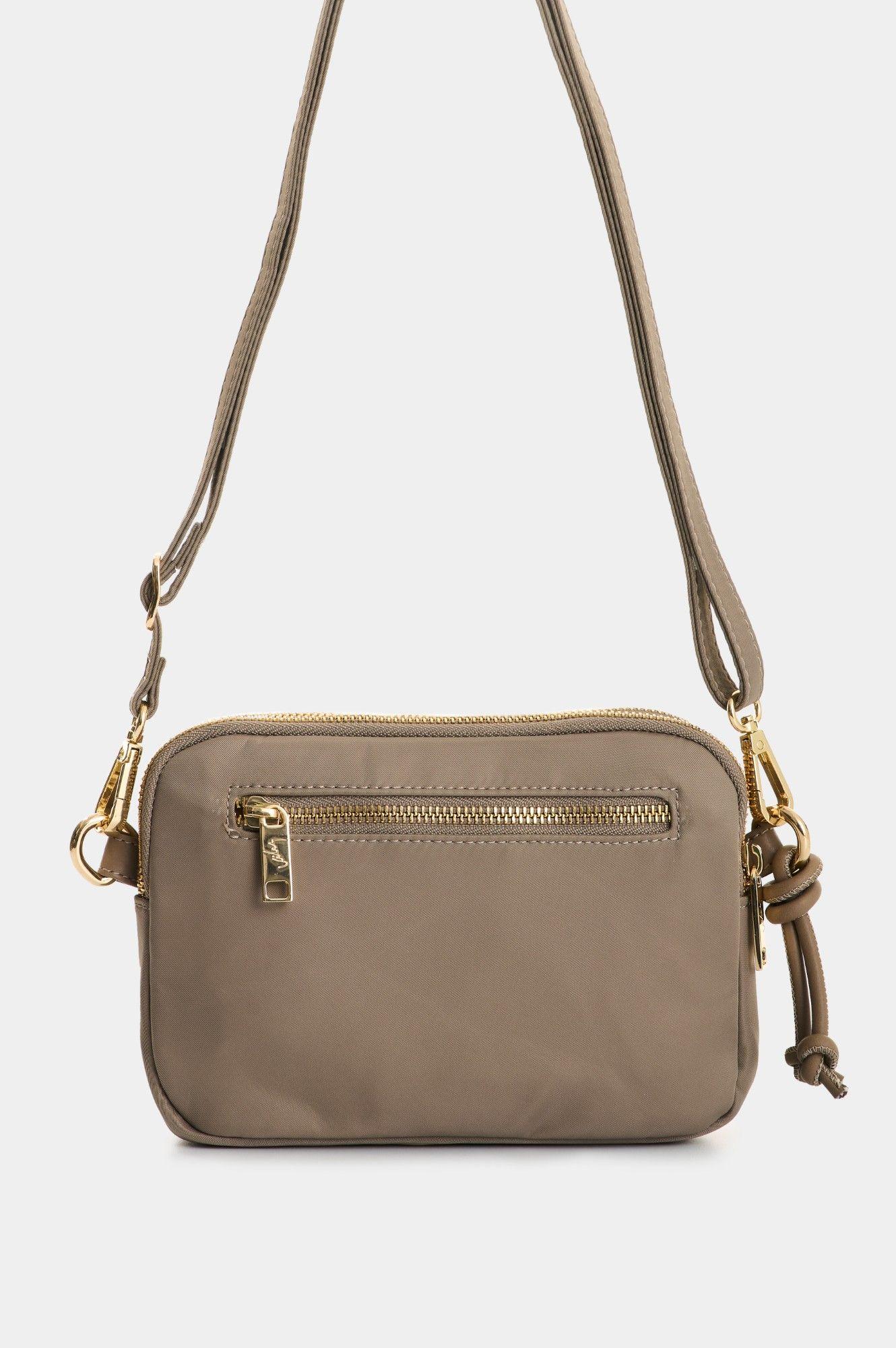 Vélez Cartera Bandolera En Lona Y Cuero Mujer Tabata-2