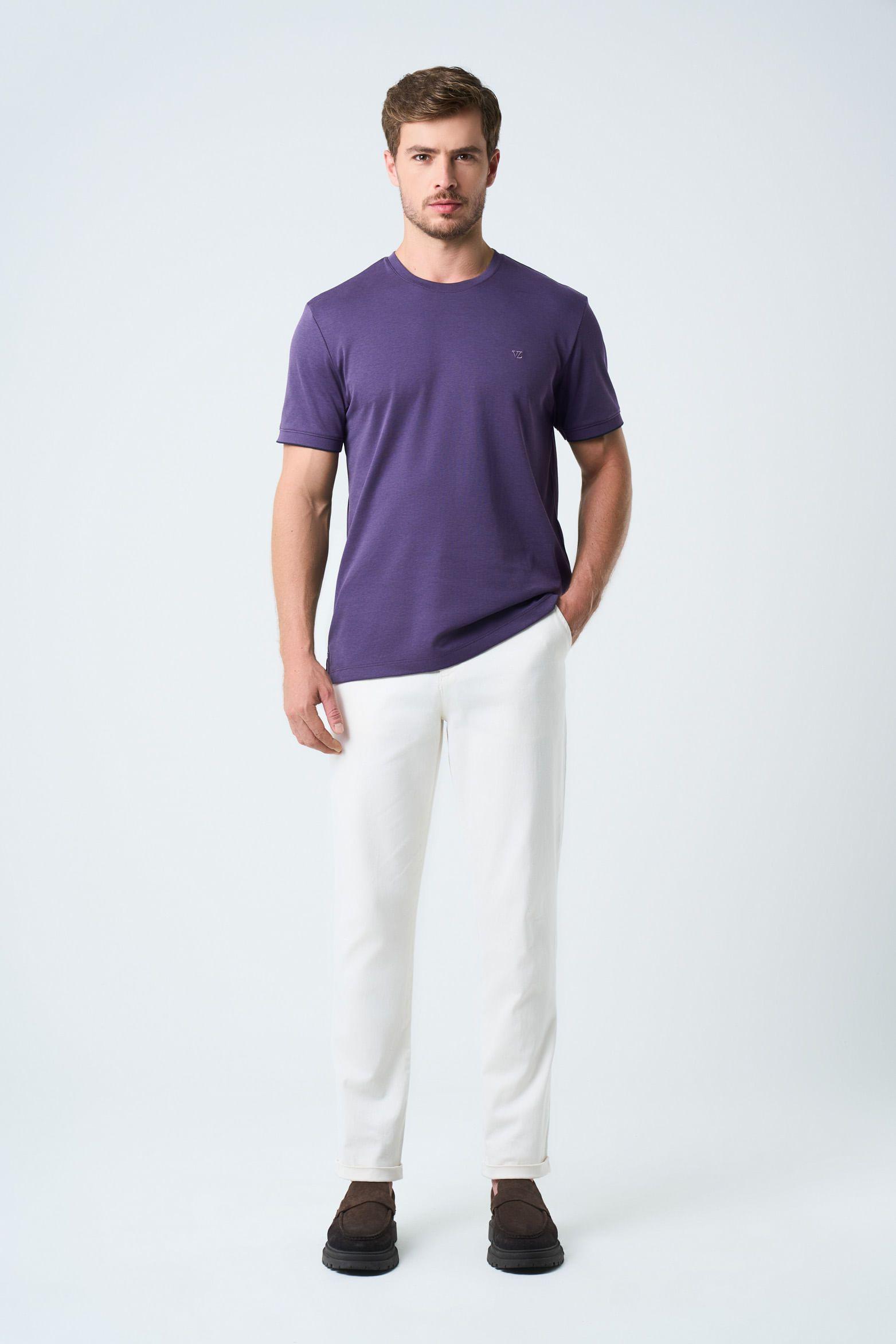 Vélez Polera Micropima Arizona  Hombre Semi Ajustada Morado-3