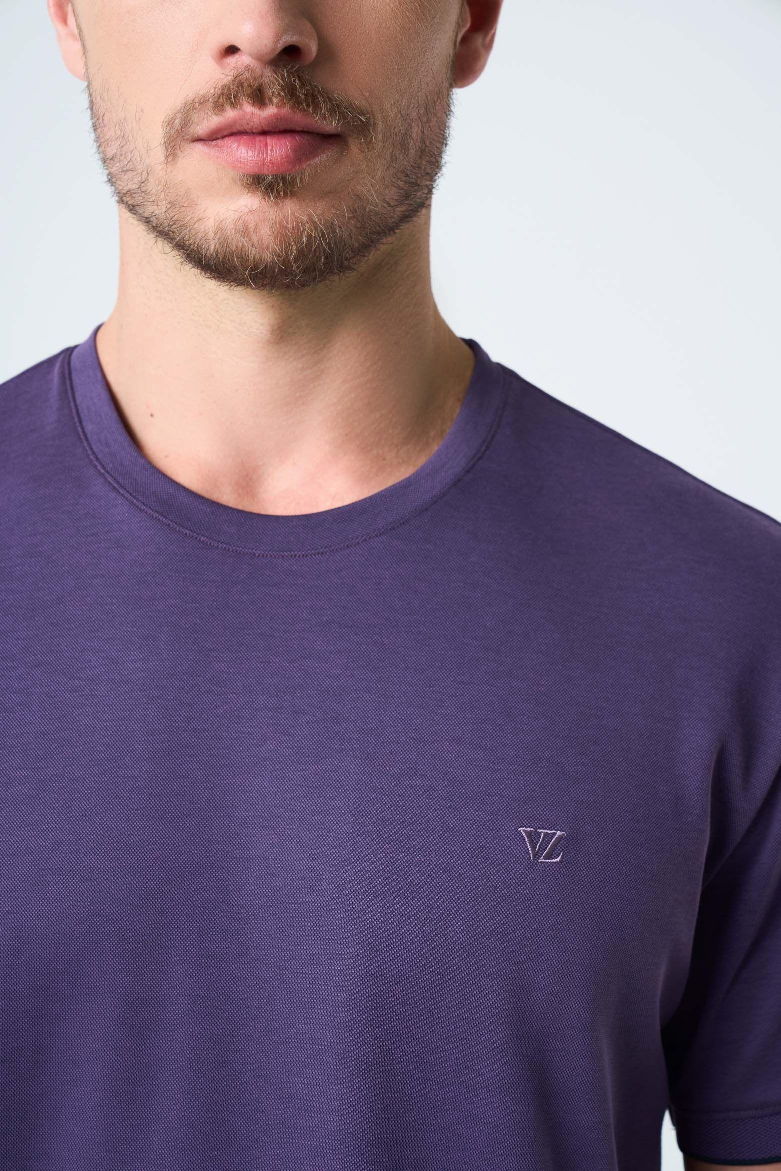 Vélez Polera Micropima Arizona  Hombre Semi Ajustada Morado-4