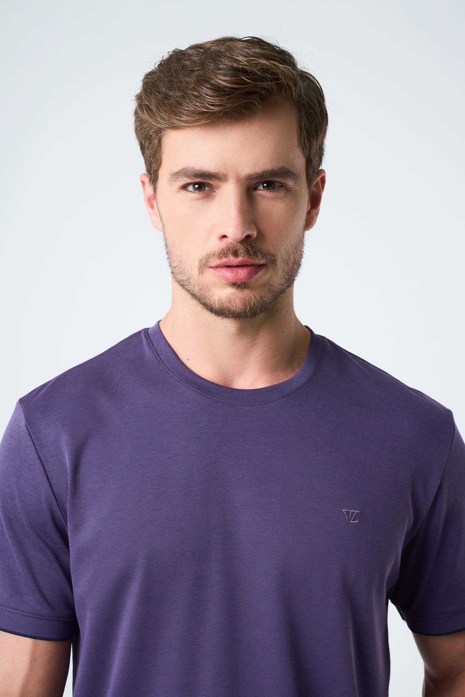 Vélez Polera Micropima Arizona  Hombre Semi Ajustada Morado-5