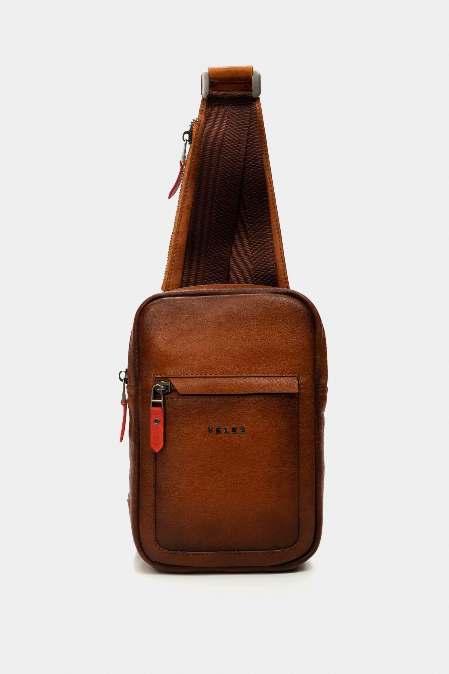 Vélez Manos Libres Mikeno De Cuero Para Hombre Miel-0