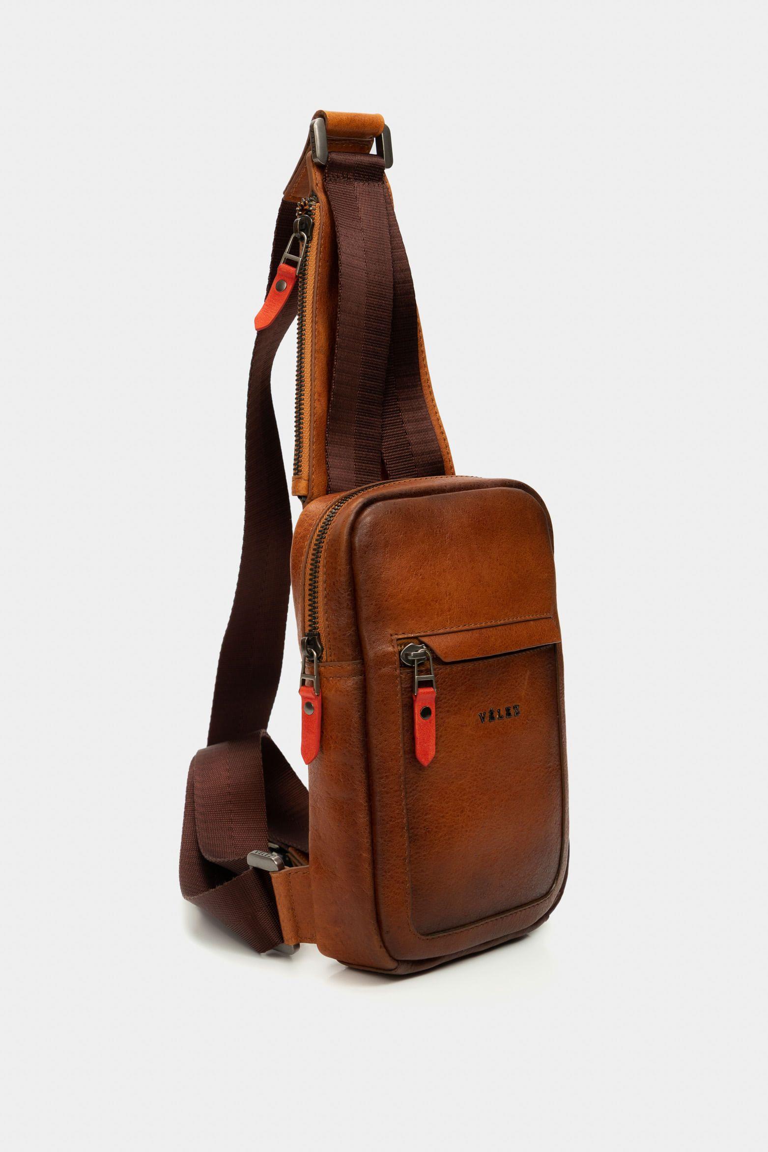 Vélez Manos Libres Mikeno De Cuero Para Hombre Miel-1