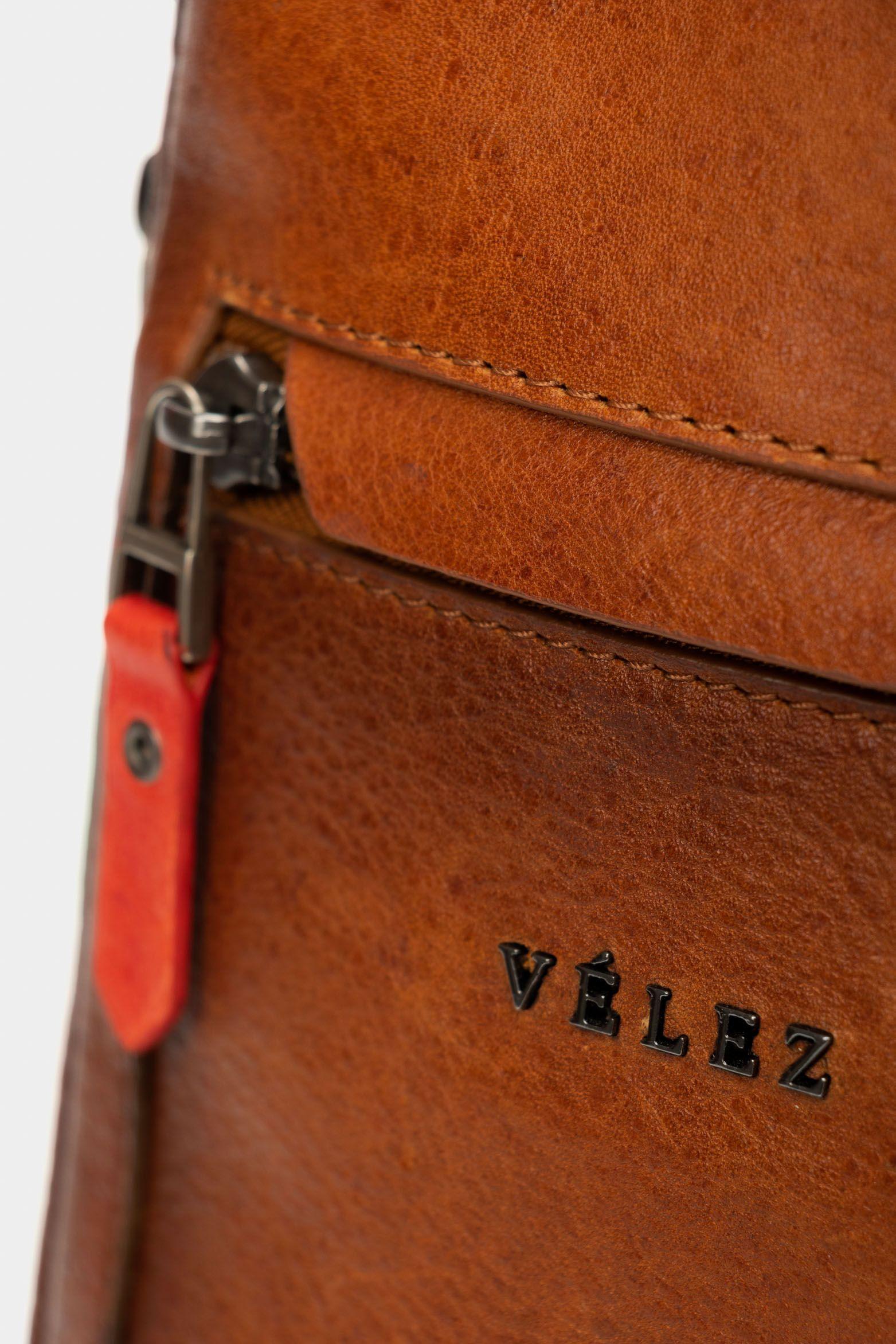 Vélez Manos Libres Mikeno De Cuero Para Hombre Miel-2