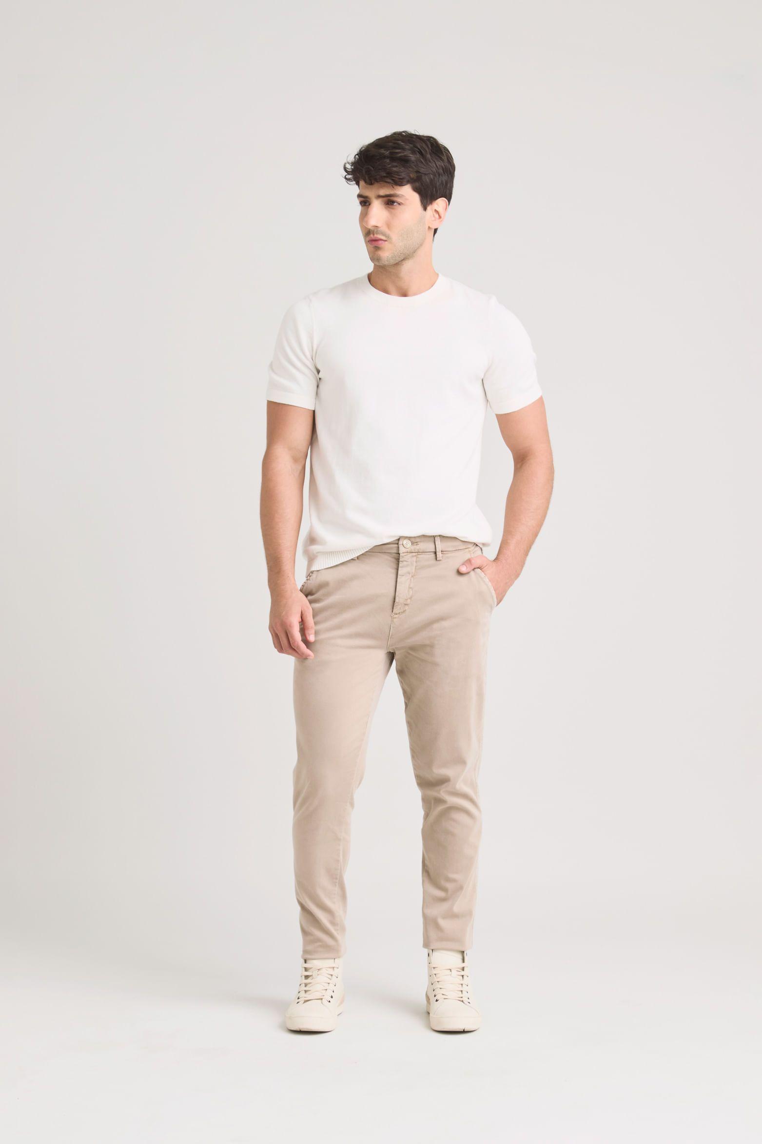 Vélez Pantalón Chino Italo Para Hombre SemiFitted Arena-0