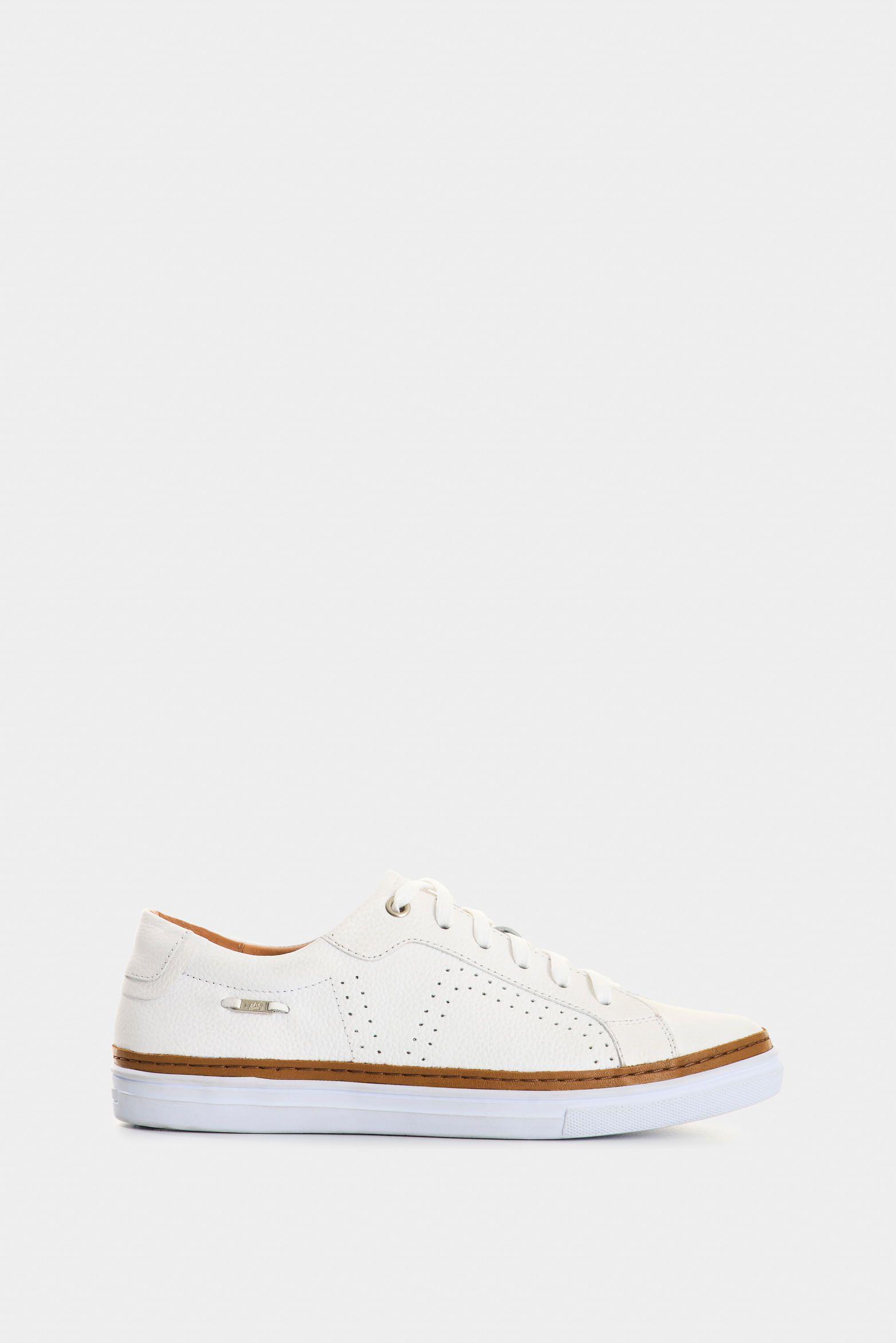 Vélez Zapatillas De Cuero Para Mujer Danan Blanco-0