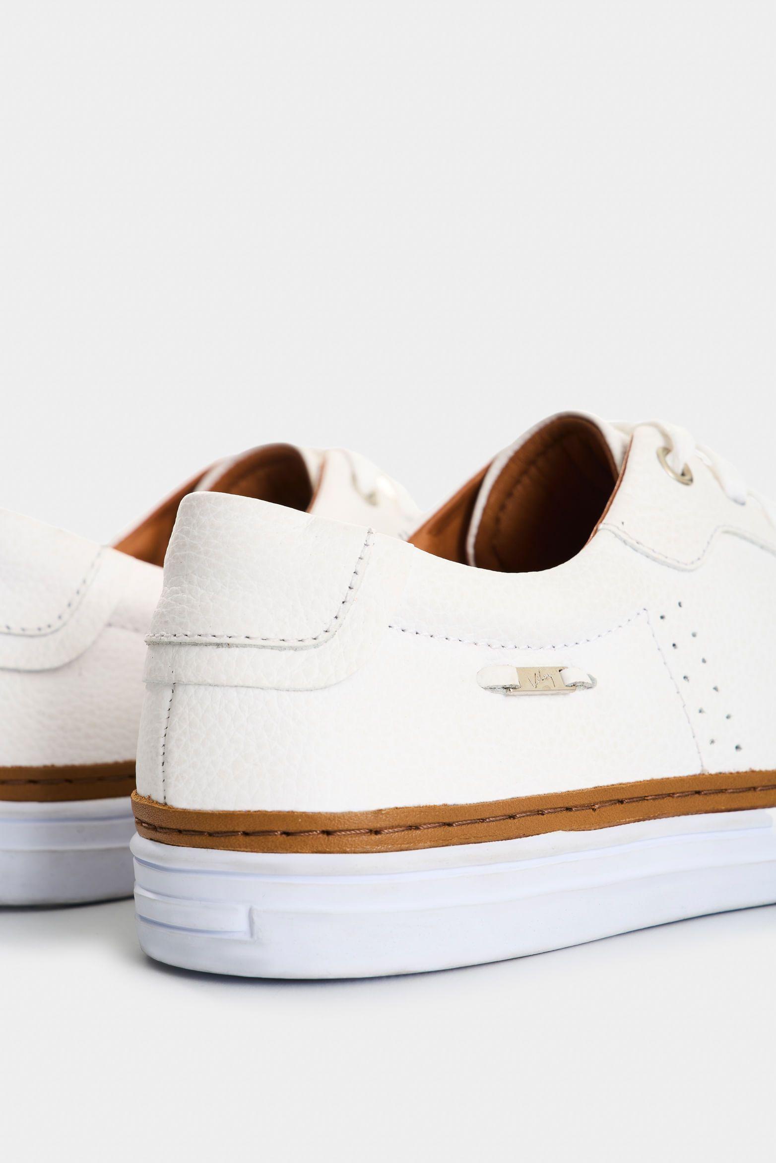 Vélez Zapatillas De Cuero Para Mujer Danan Blanco-4